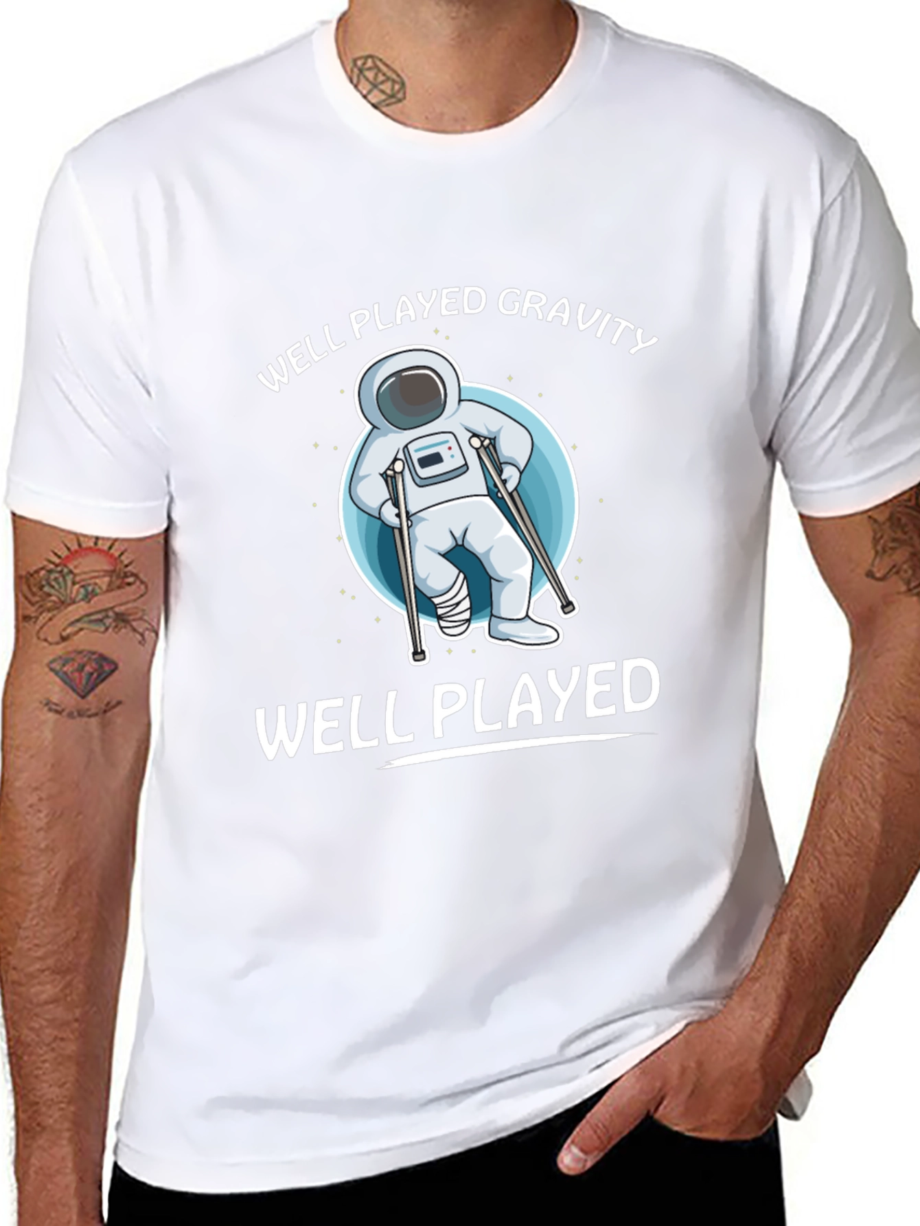 Well Played Gravity T-Shirt - Astronaut Humor Tee