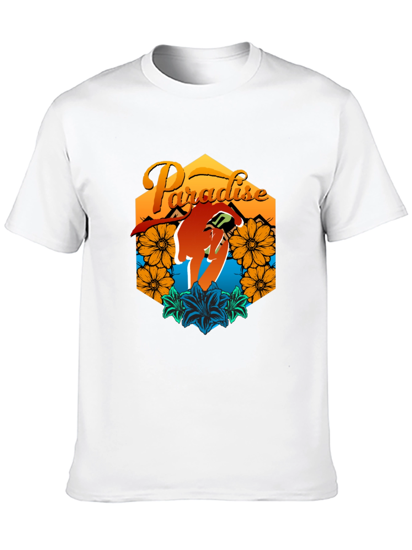 Paradise Graphic Tee - Mens Black T-Shirt