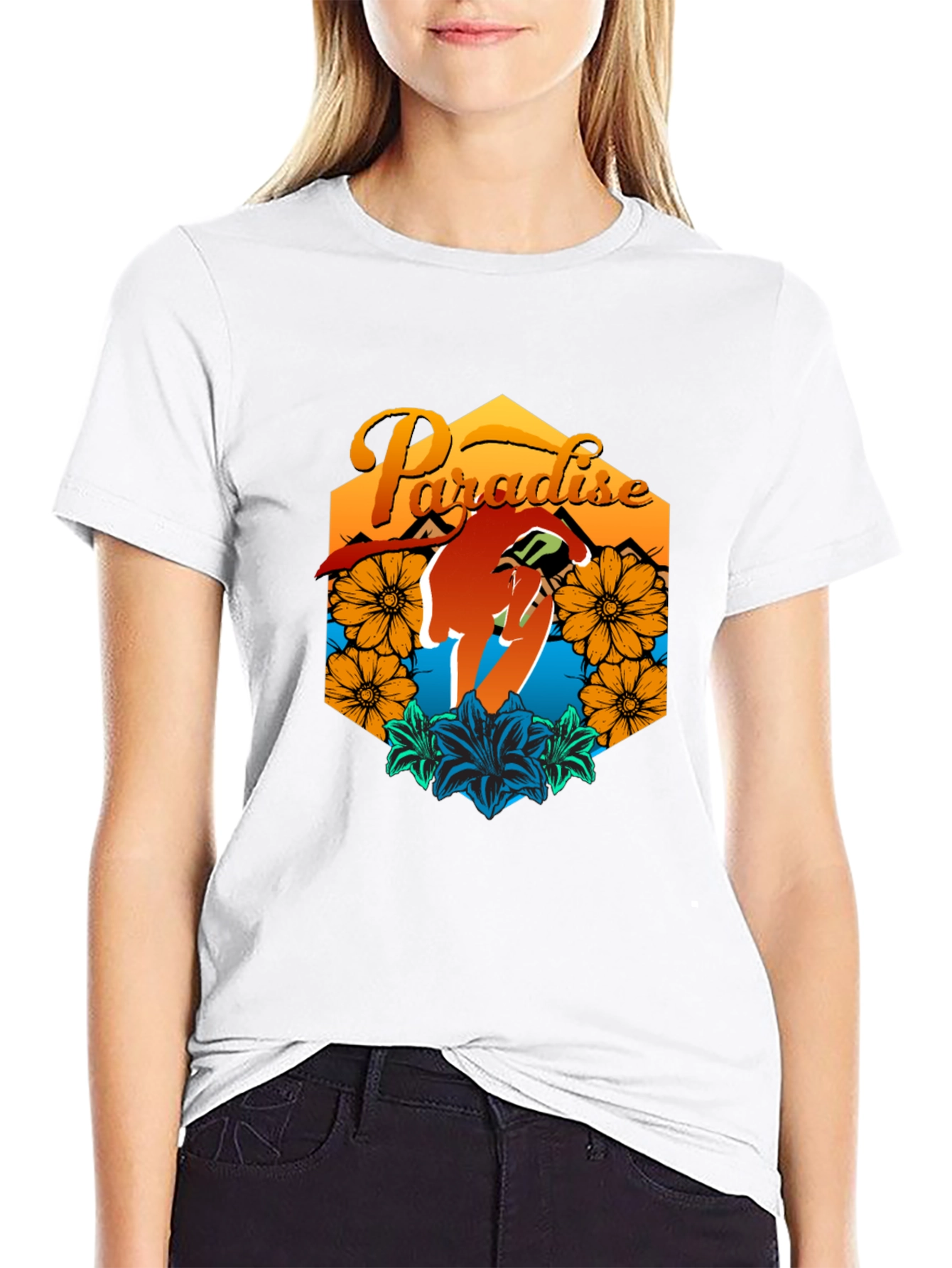 Paradise Graphic Tee - Mens Black T-Shirt
