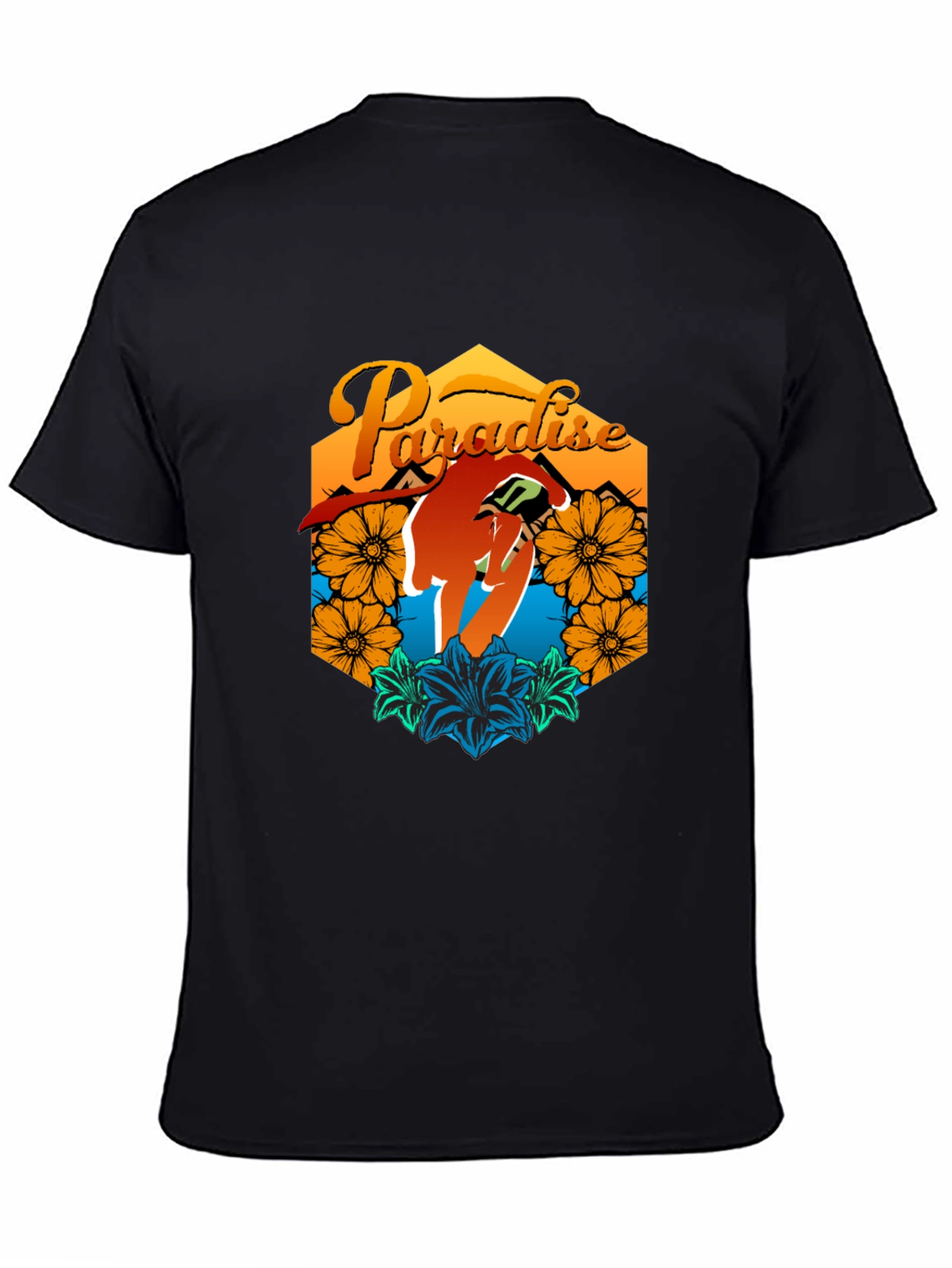 Paradise Graphic Tee - Mens Black T-Shirt
