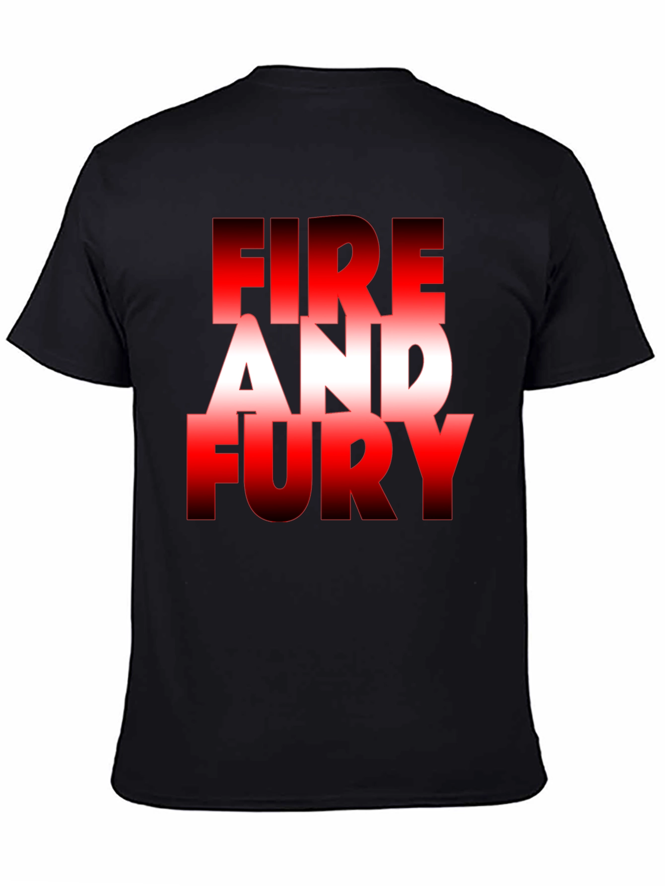 Fire and Fury Graphic Tee - Bold Statement T-Shirt