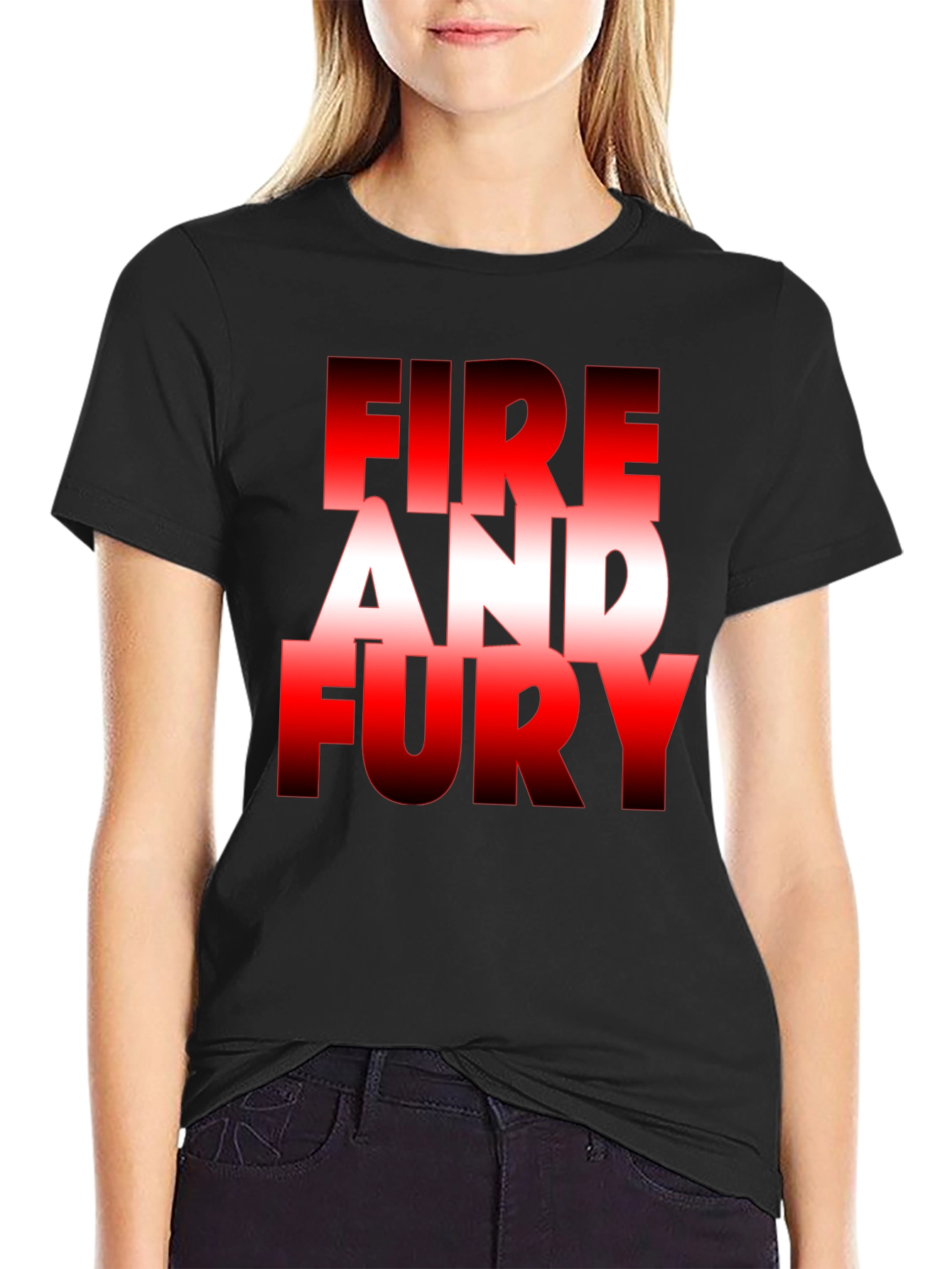 Fire and Fury Graphic Tee - Bold Statement T-Shirt