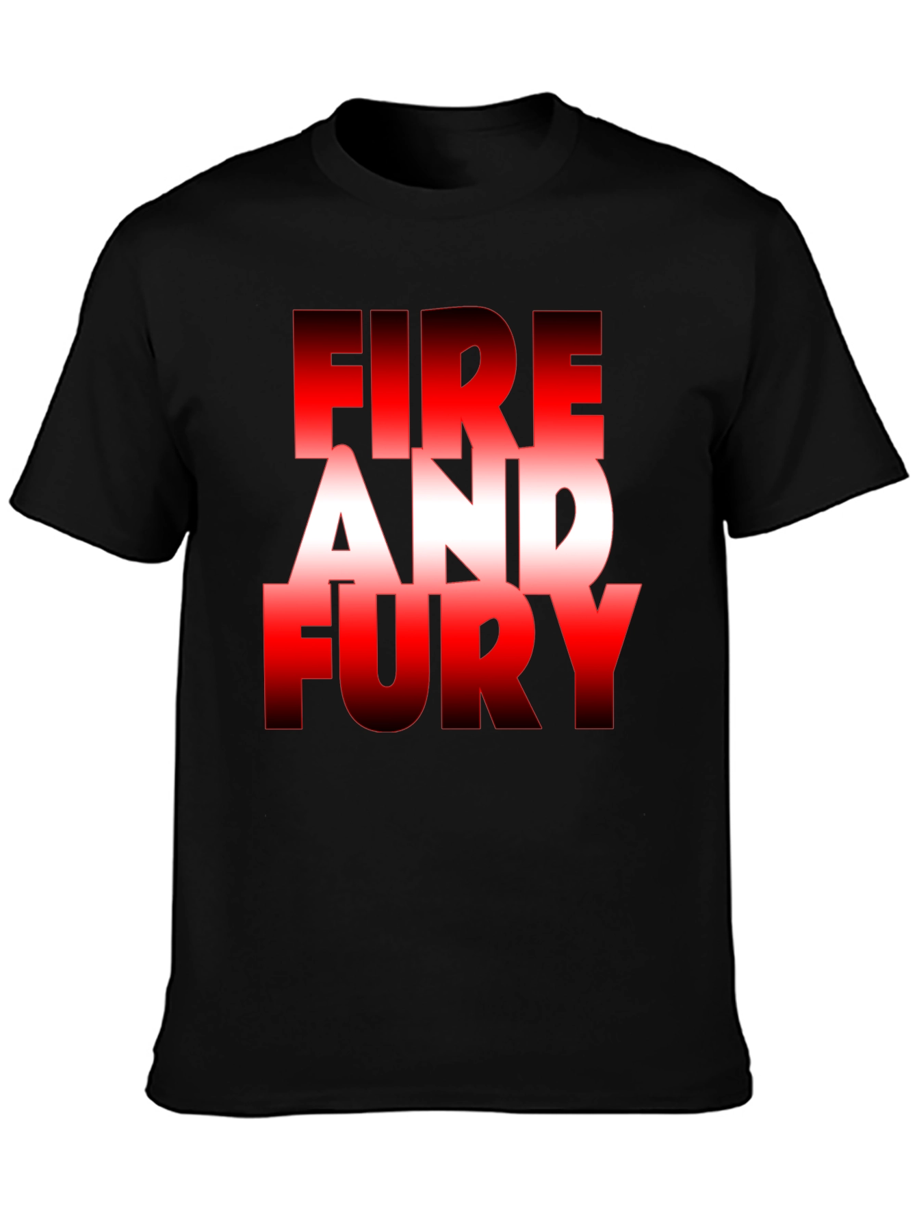 Fire and Fury Graphic Tee - Bold Statement T-Shirt