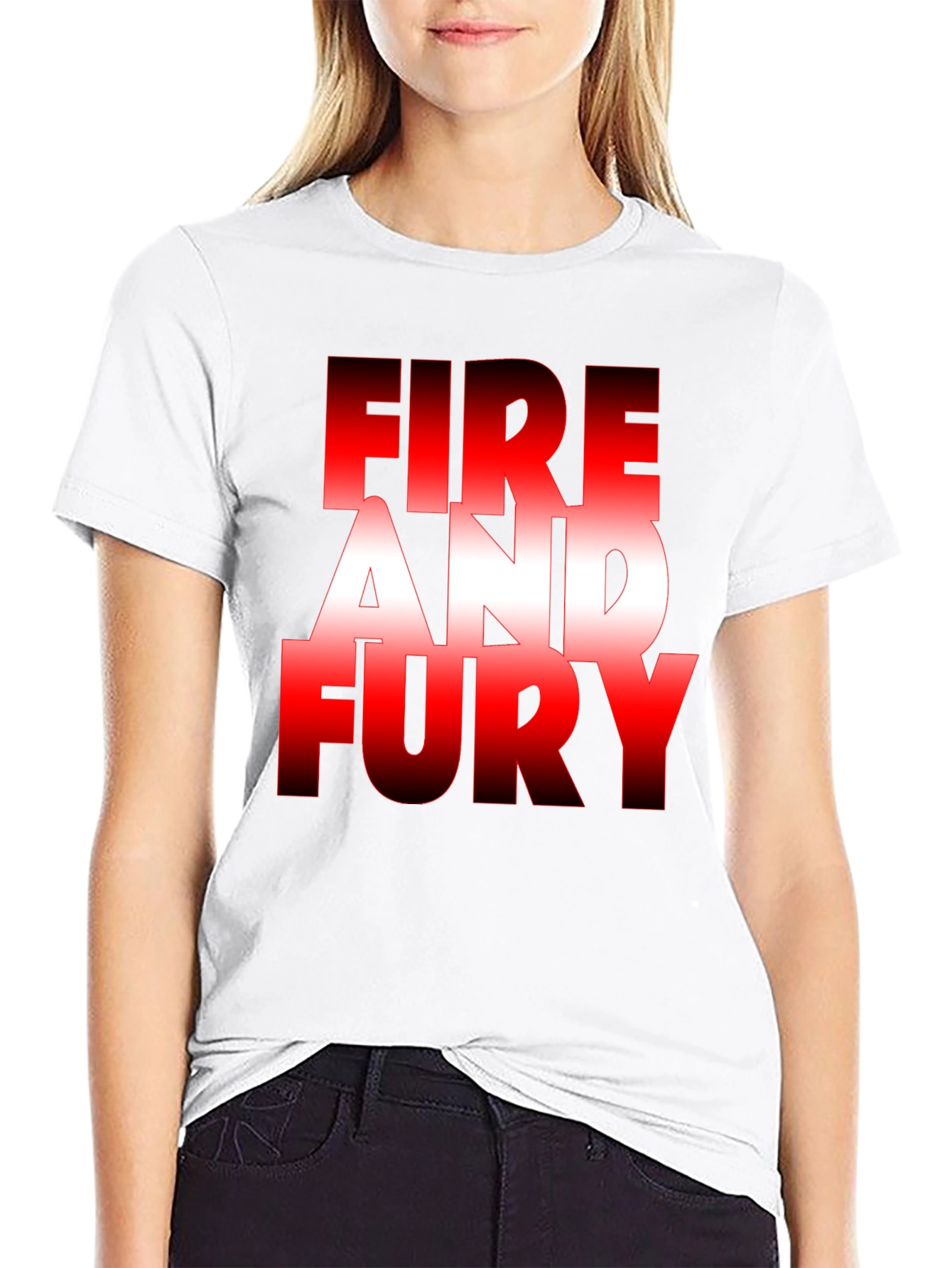 Fire and Fury Graphic Tee - Bold Statement T-Shirt