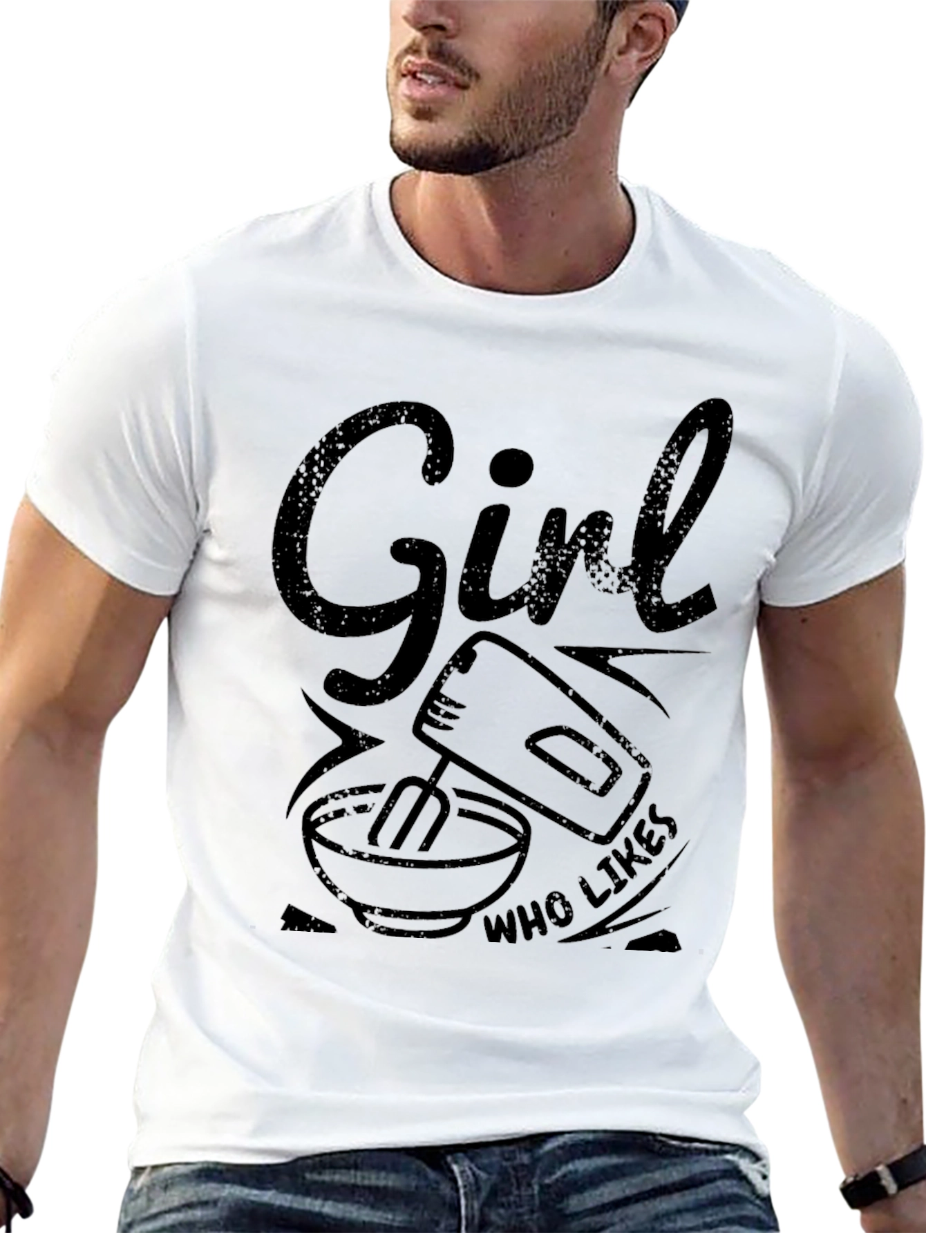 Girl Who Likes Mixing T-Shirt - Black