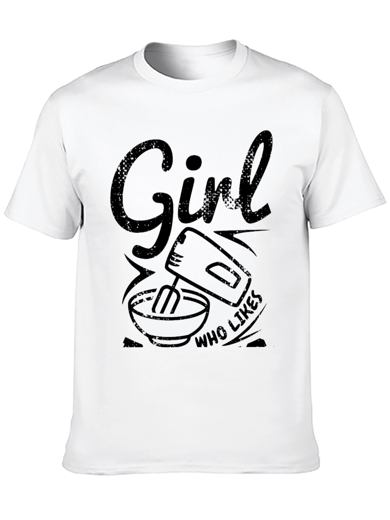 Girl Who Likes Mixing T-Shirt - Black