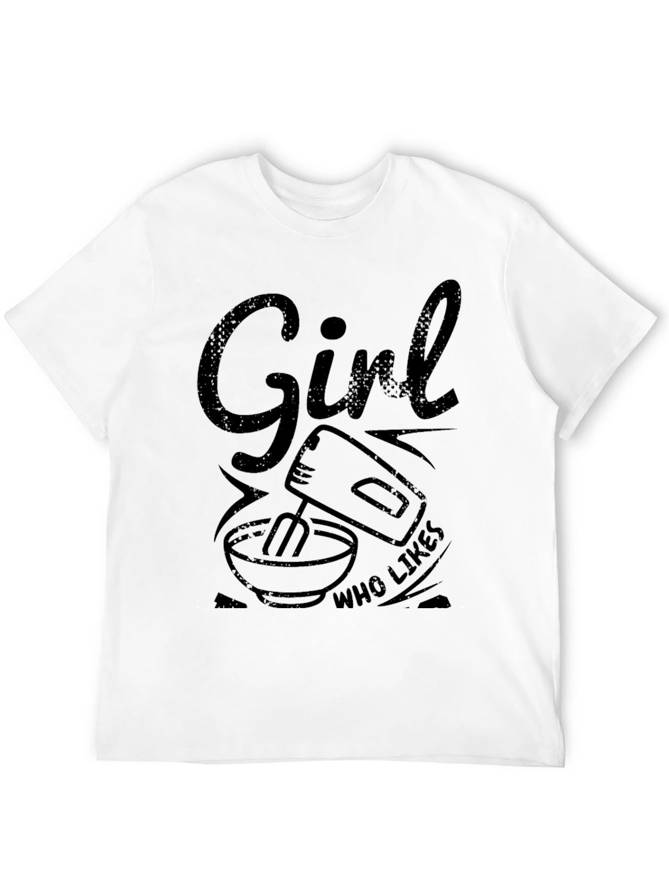 Girl Who Likes Mixing T-Shirt - Black