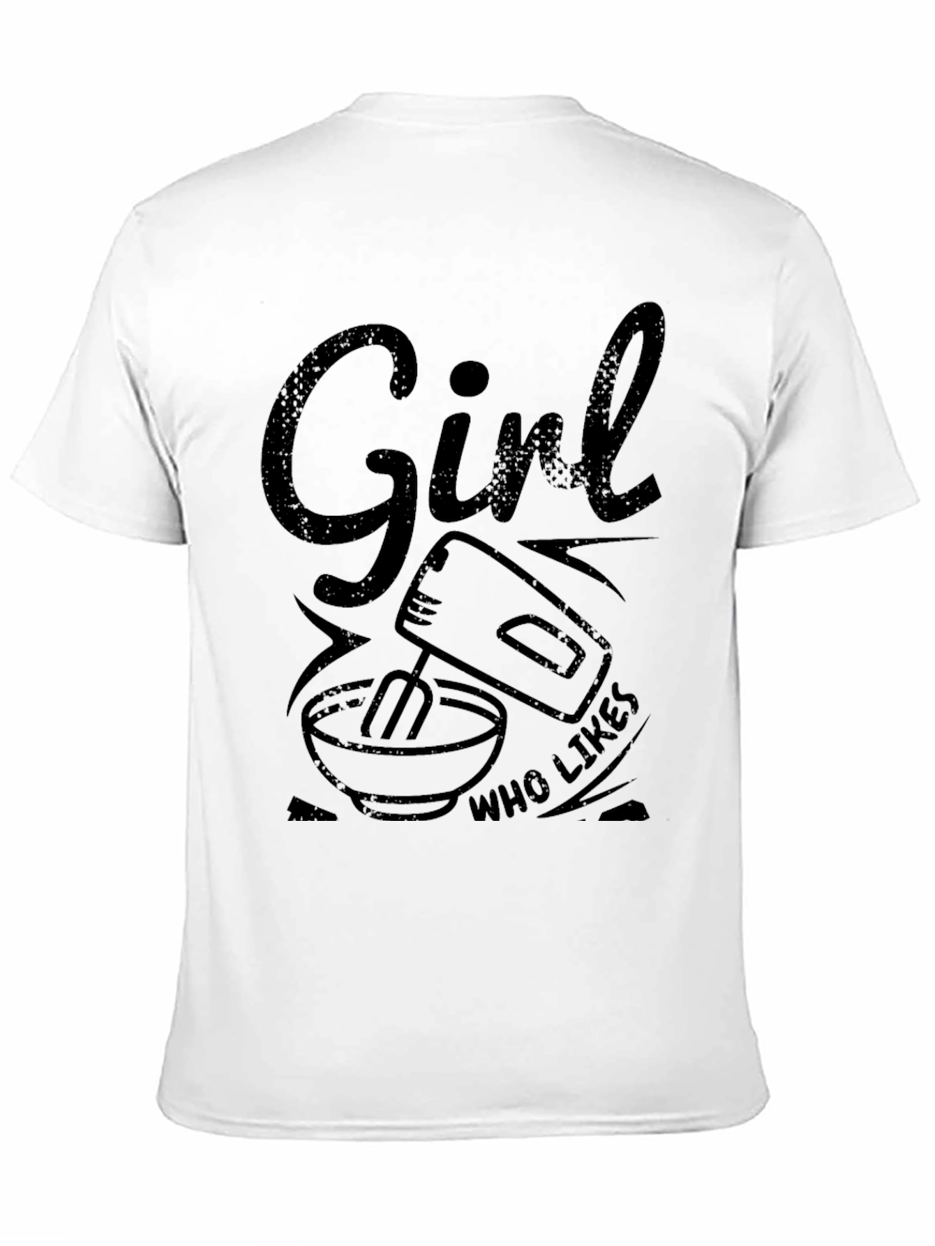 Girl Who Likes Mixing T-Shirt - Black