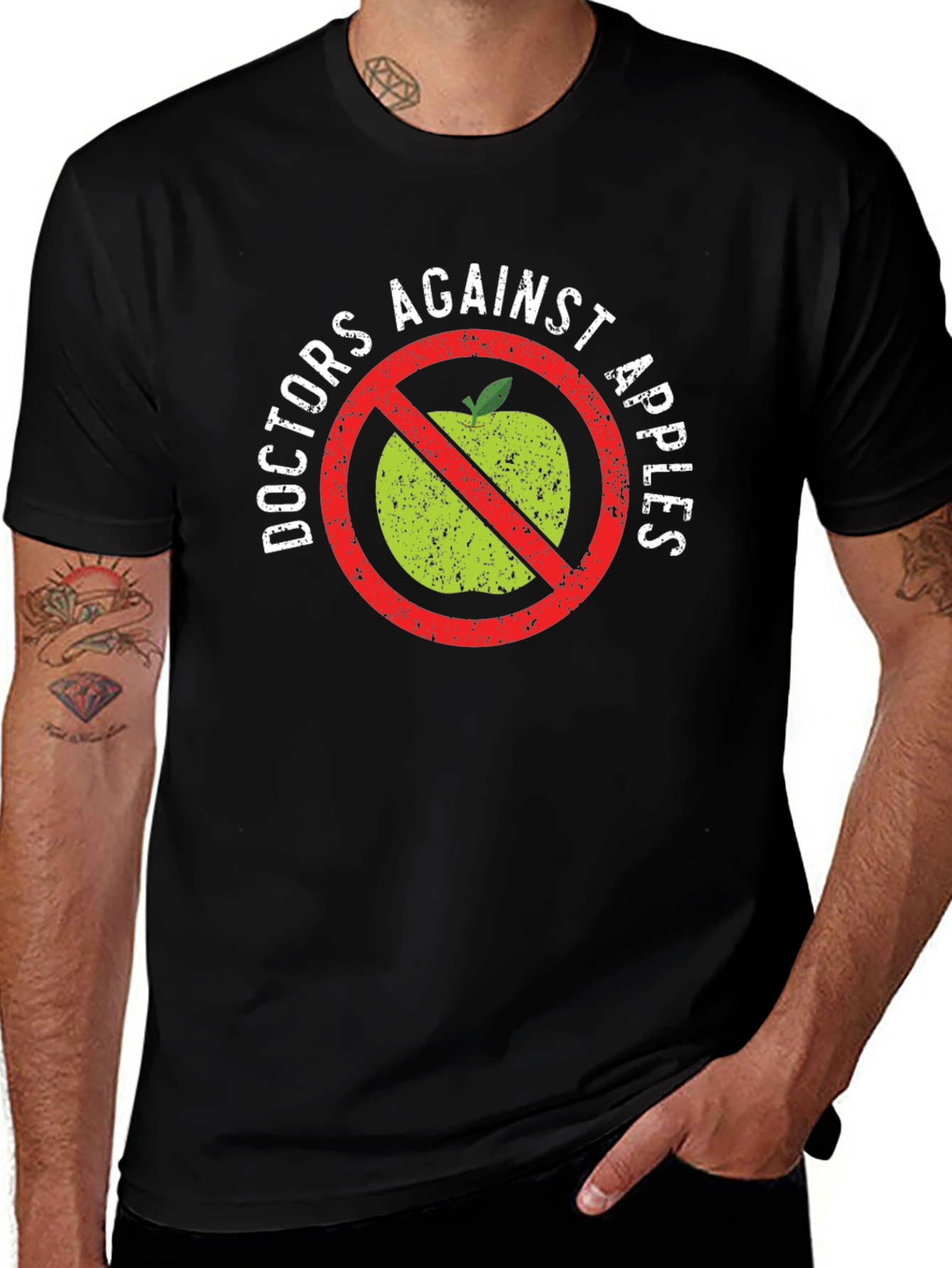 Doctors Against Apples Graphic T-Shirt