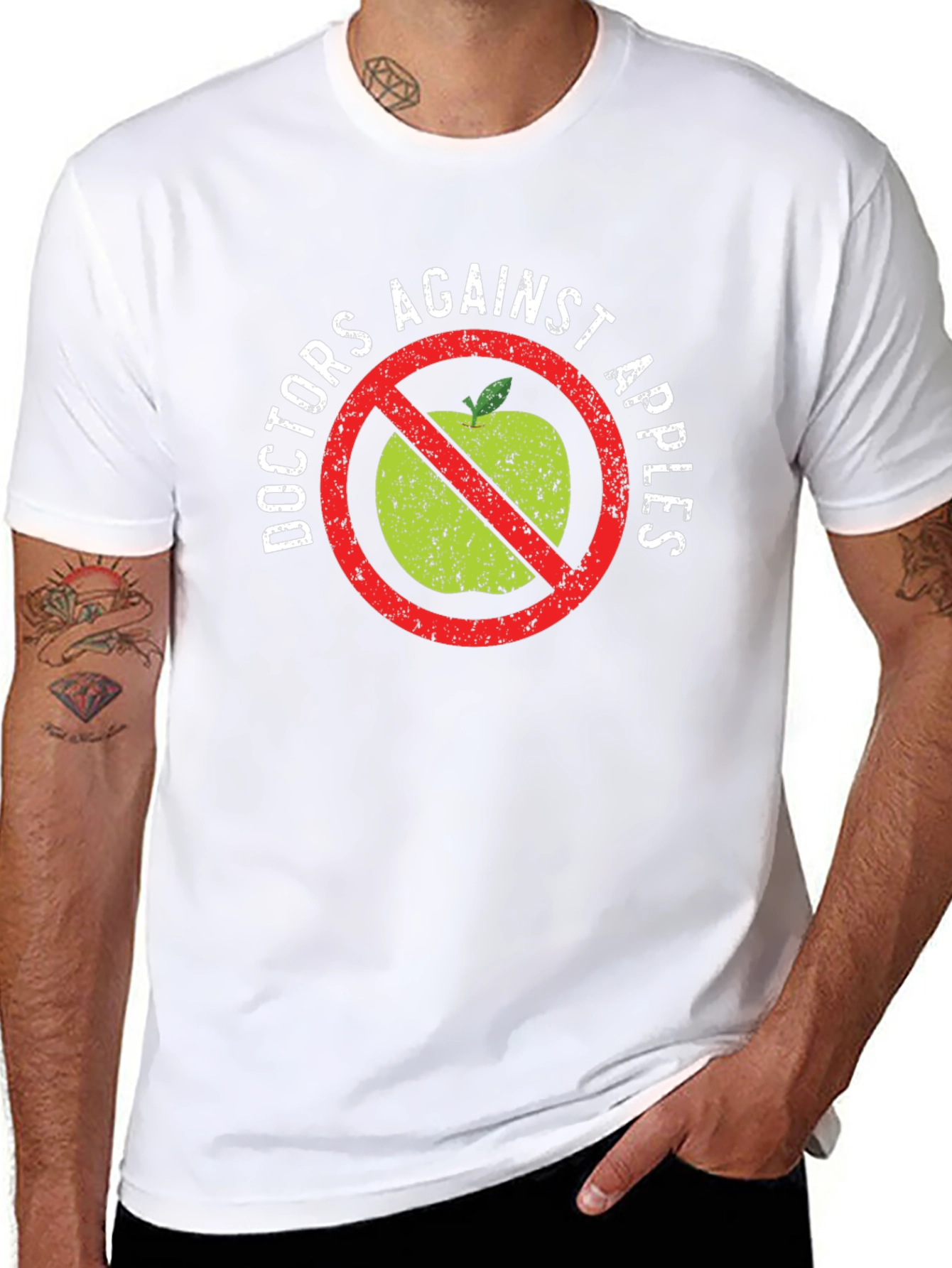 Doctors Against Apples Graphic T-Shirt