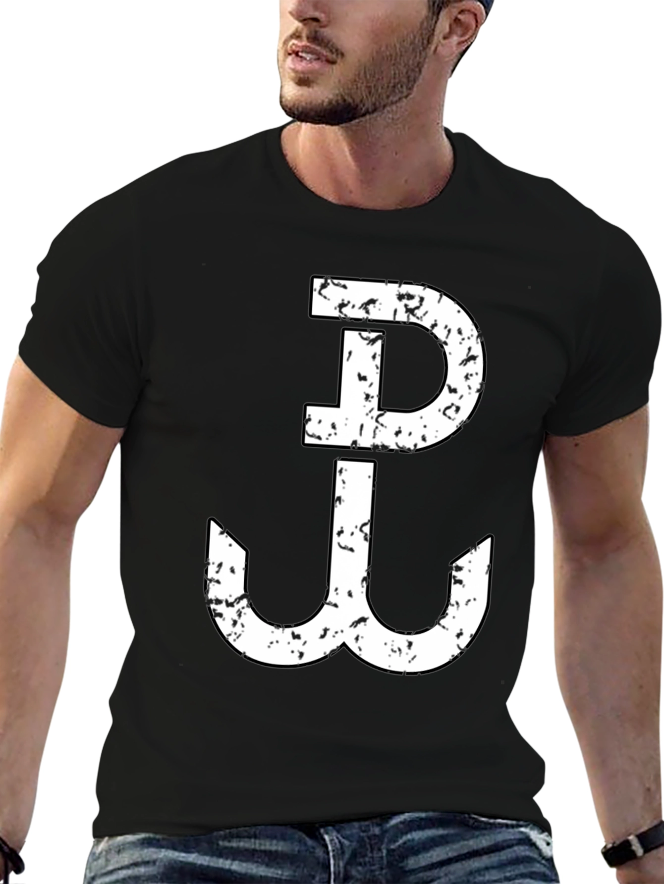 Warsaw Uprising Anchor Symbol Black T-Shirt