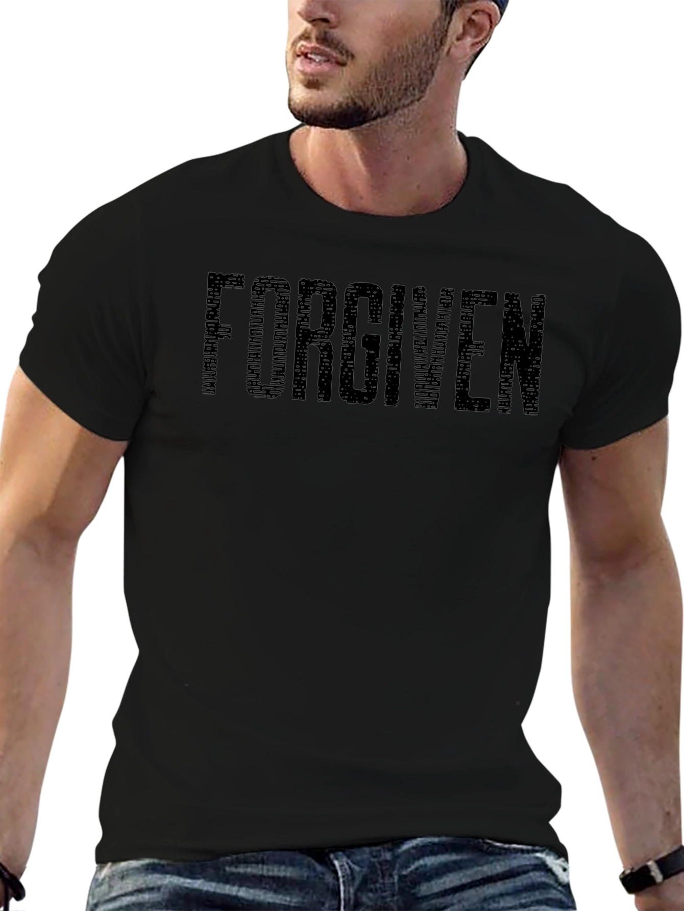 Forgiven Graphic Print Mens T-Shirt