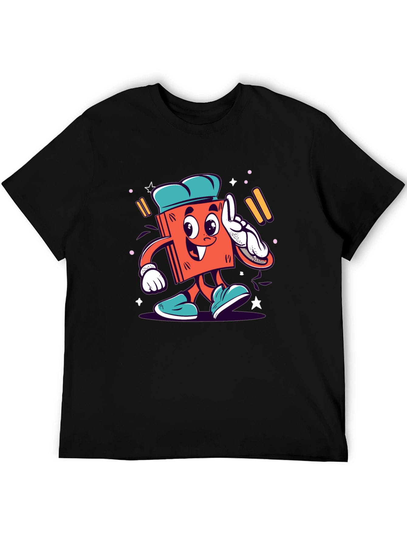 Cartoon Book Character Graphic Tee