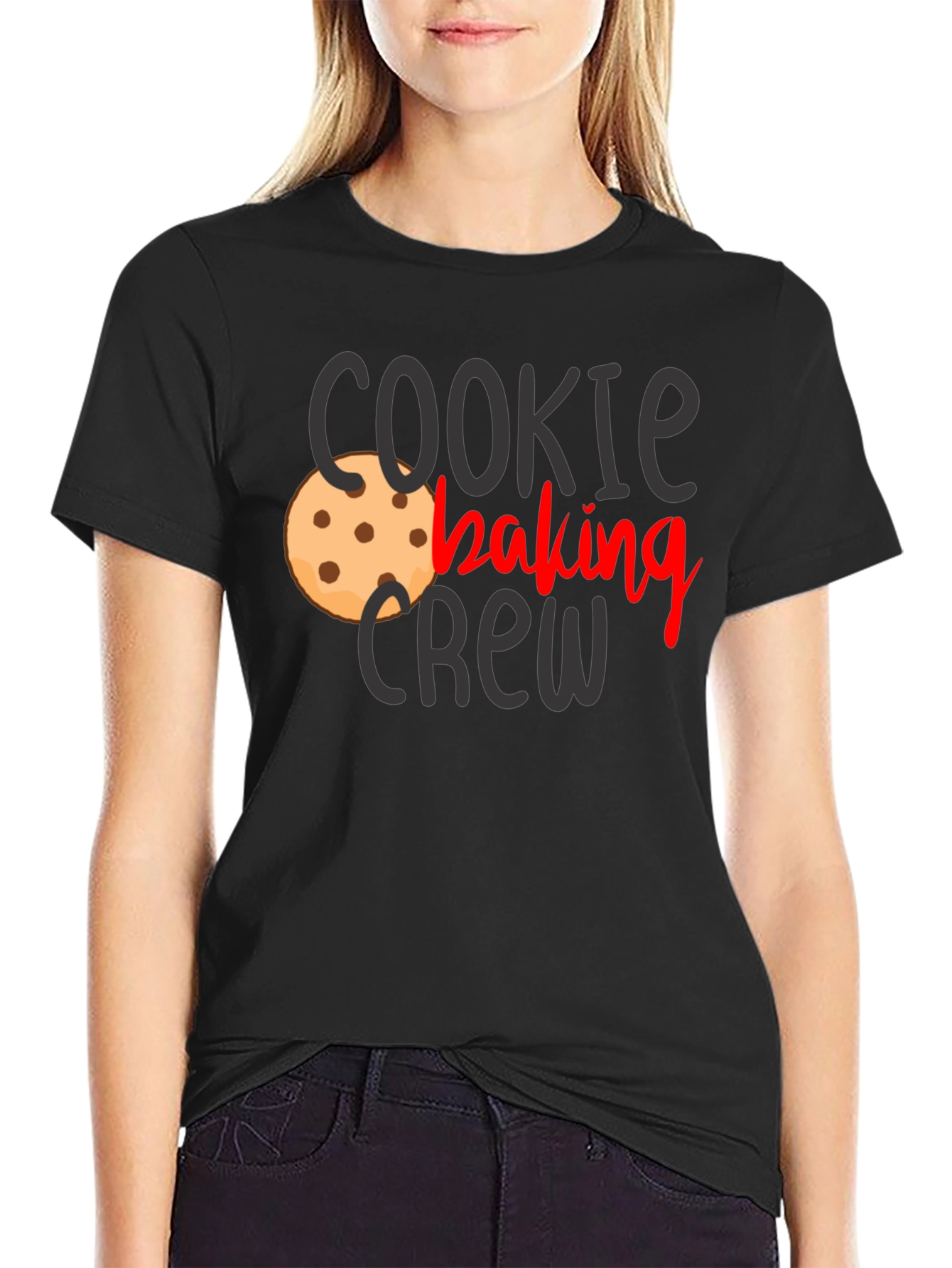 Cookie Baking Crew T-Shirt - Black