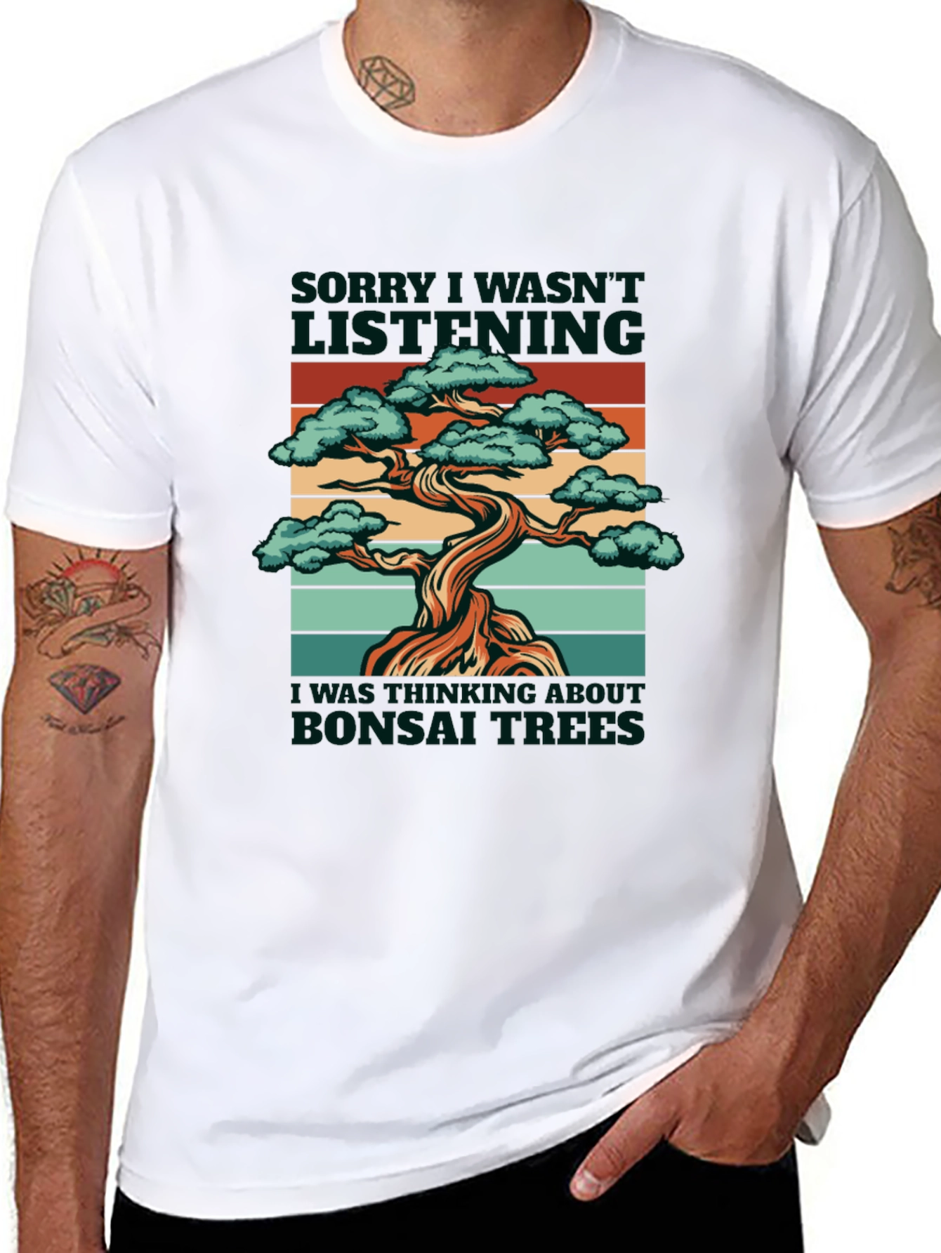 Bonsai Tree Graphic T-Shirt - I Like Bonsai