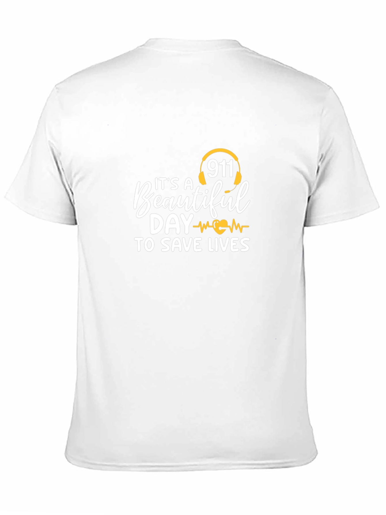 911 Save Lives Graphic Tee - Black