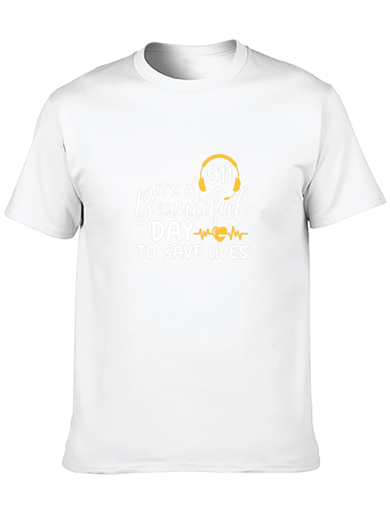911 Save Lives Graphic Tee - Black