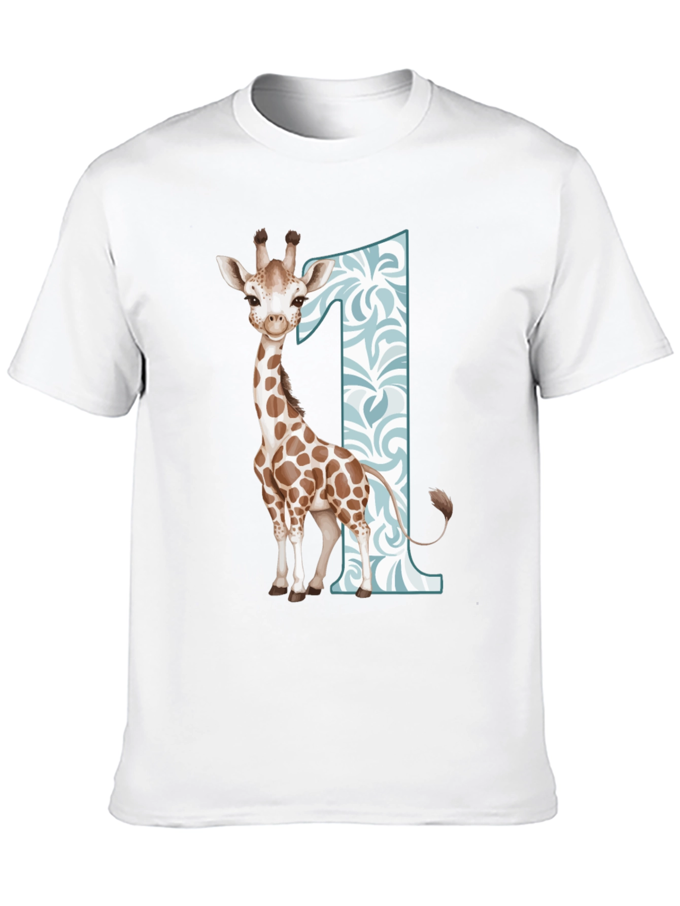 Giraffe First Birthday T-Shirt for Boys