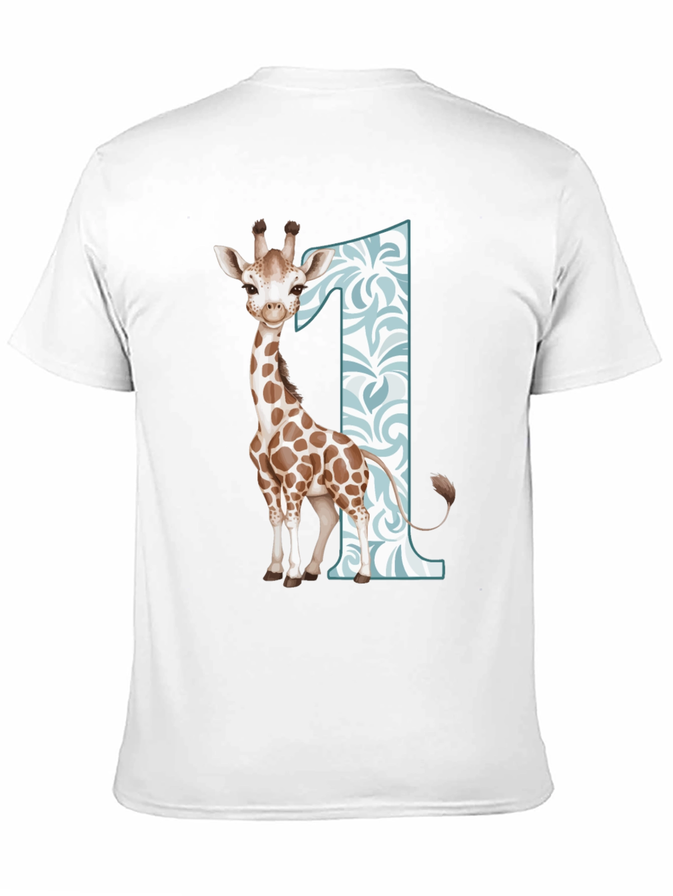 Giraffe First Birthday T-Shirt for Boys