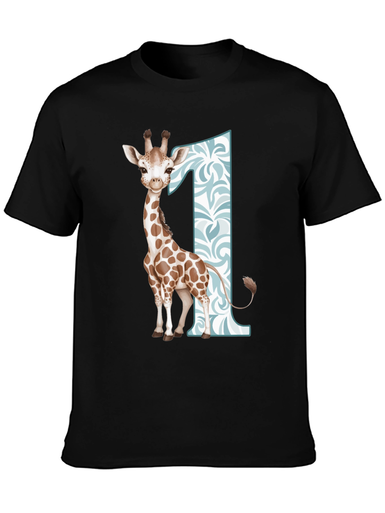 Giraffe First Birthday T-Shirt for Boys