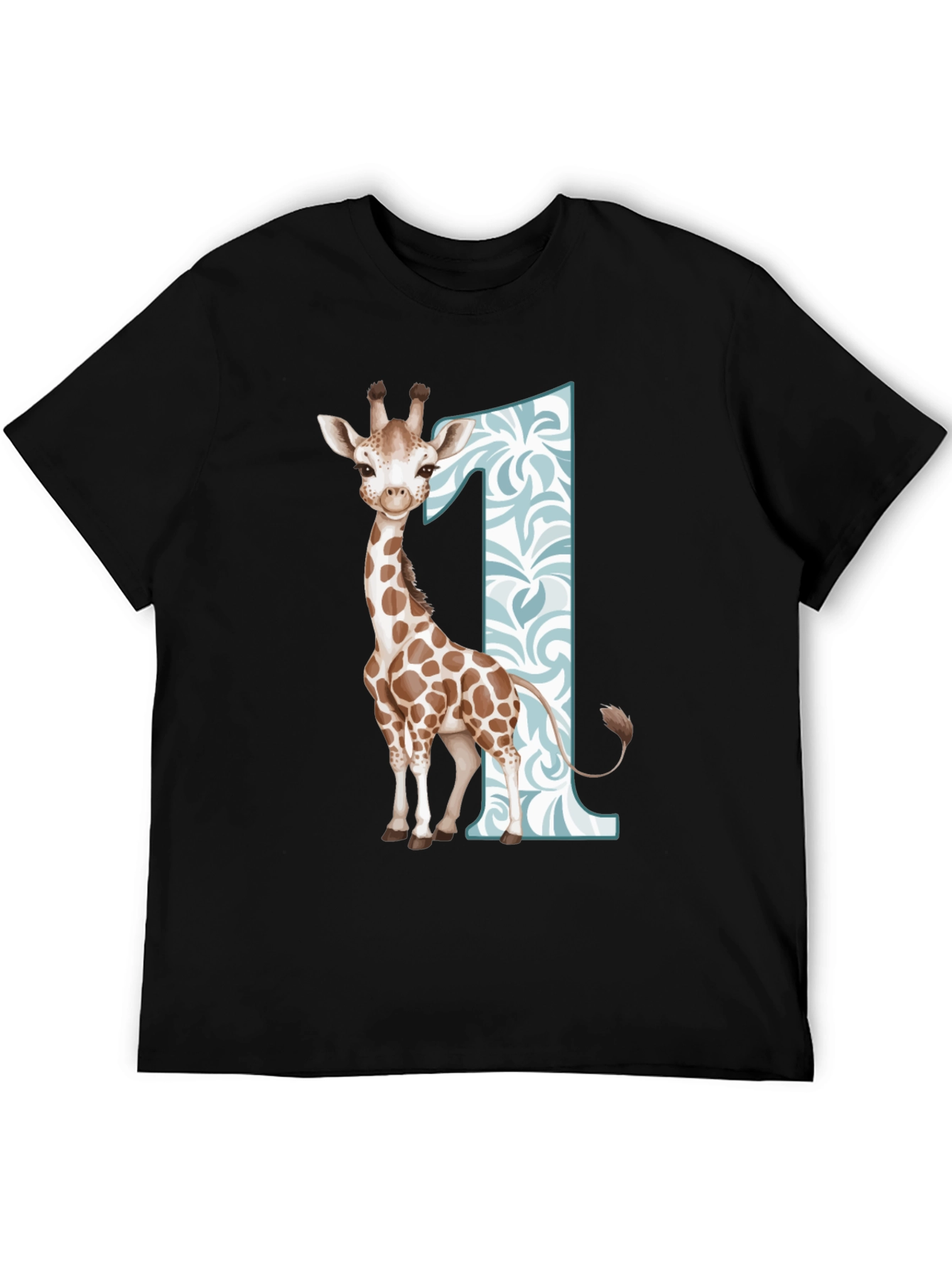 Giraffe First Birthday T-Shirt for Boys