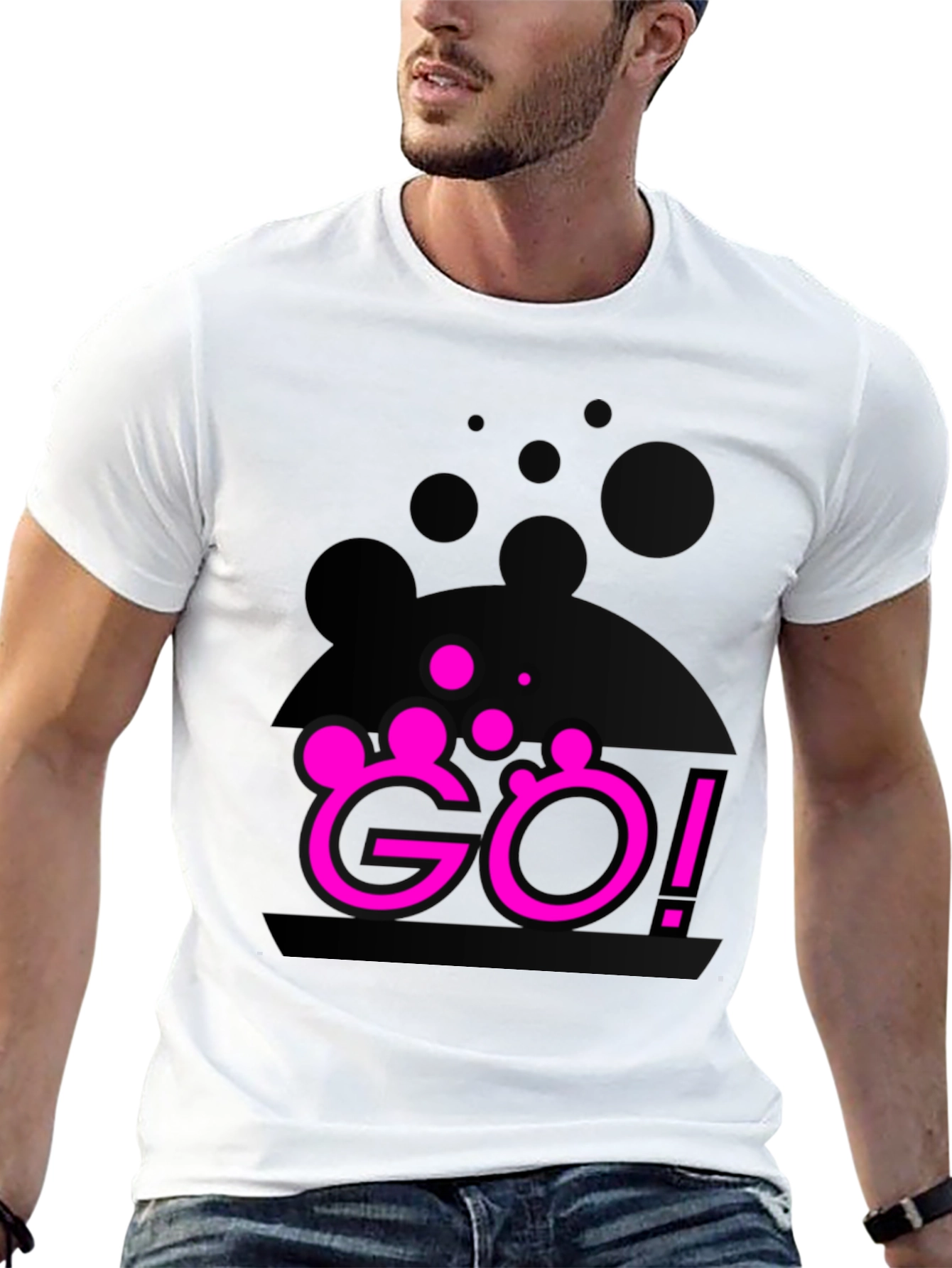 Bold Go! Graphic Tee - Modern Streetwear
