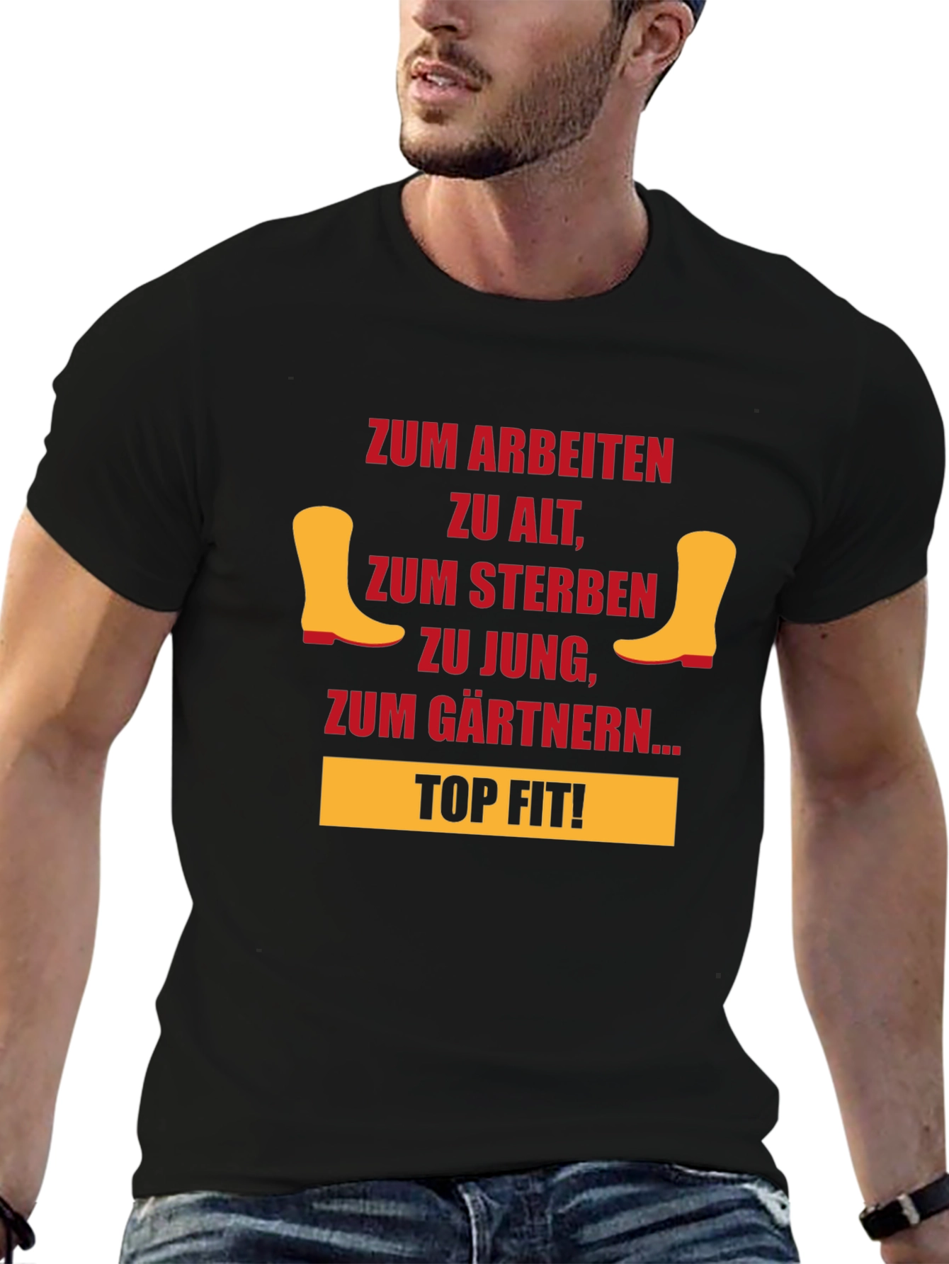 Funny Gardening T-Shirt - Too Old to Work