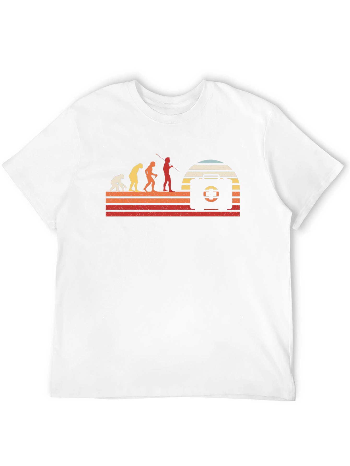Evolution of First Aid T-Shirt - Retro Design