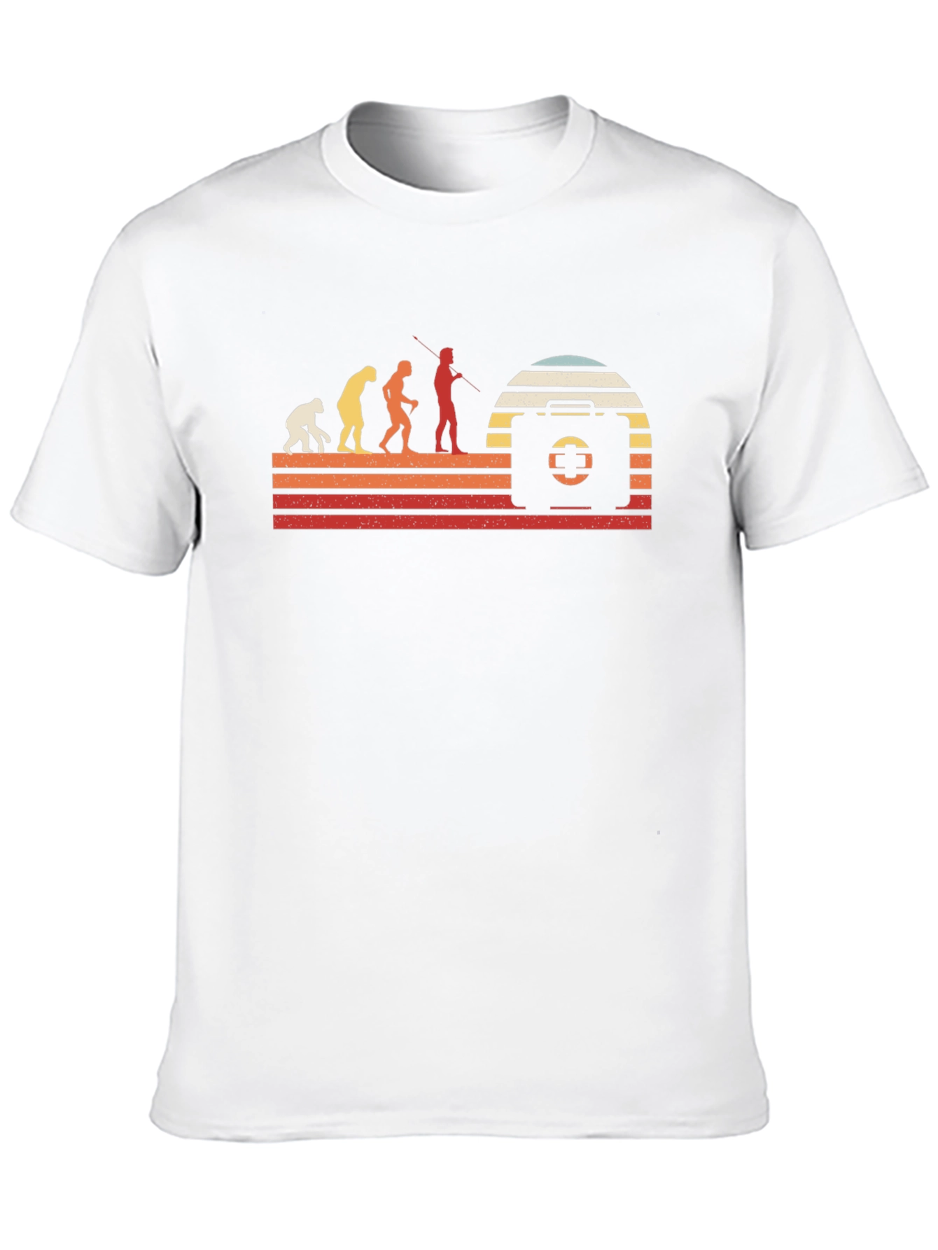 Evolution of First Aid T-Shirt - Retro Design