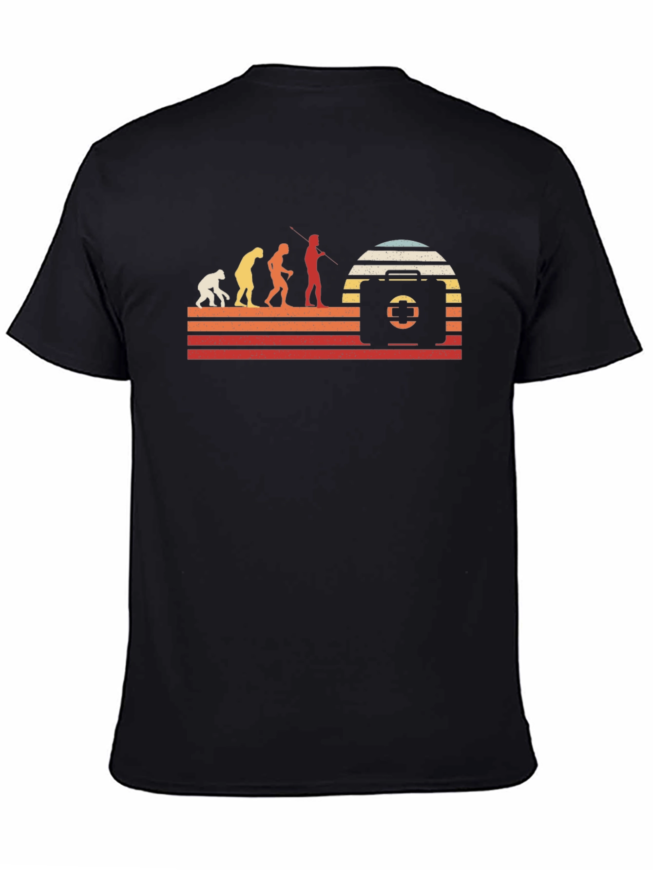 Evolution of First Aid T-Shirt - Retro Design
