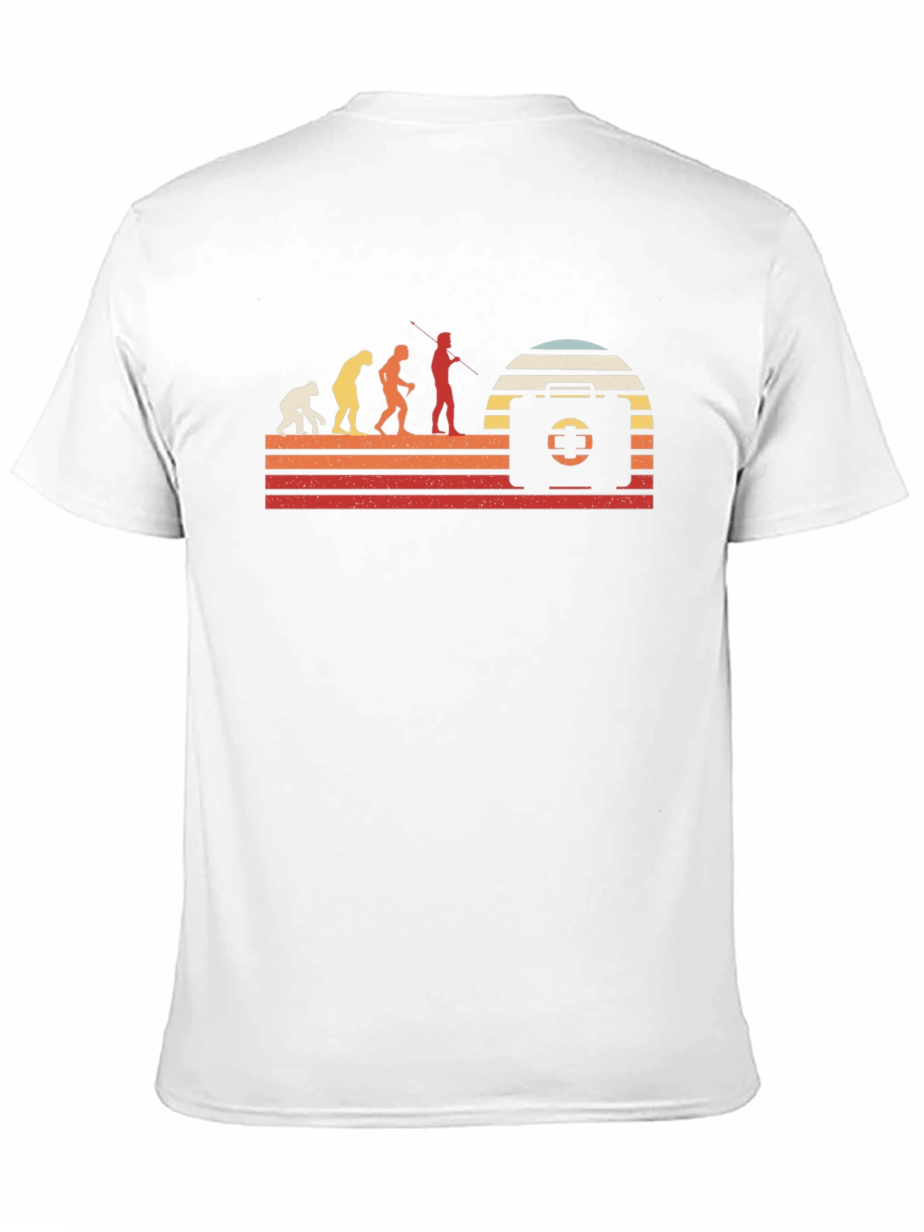 Evolution of First Aid T-Shirt - Retro Design