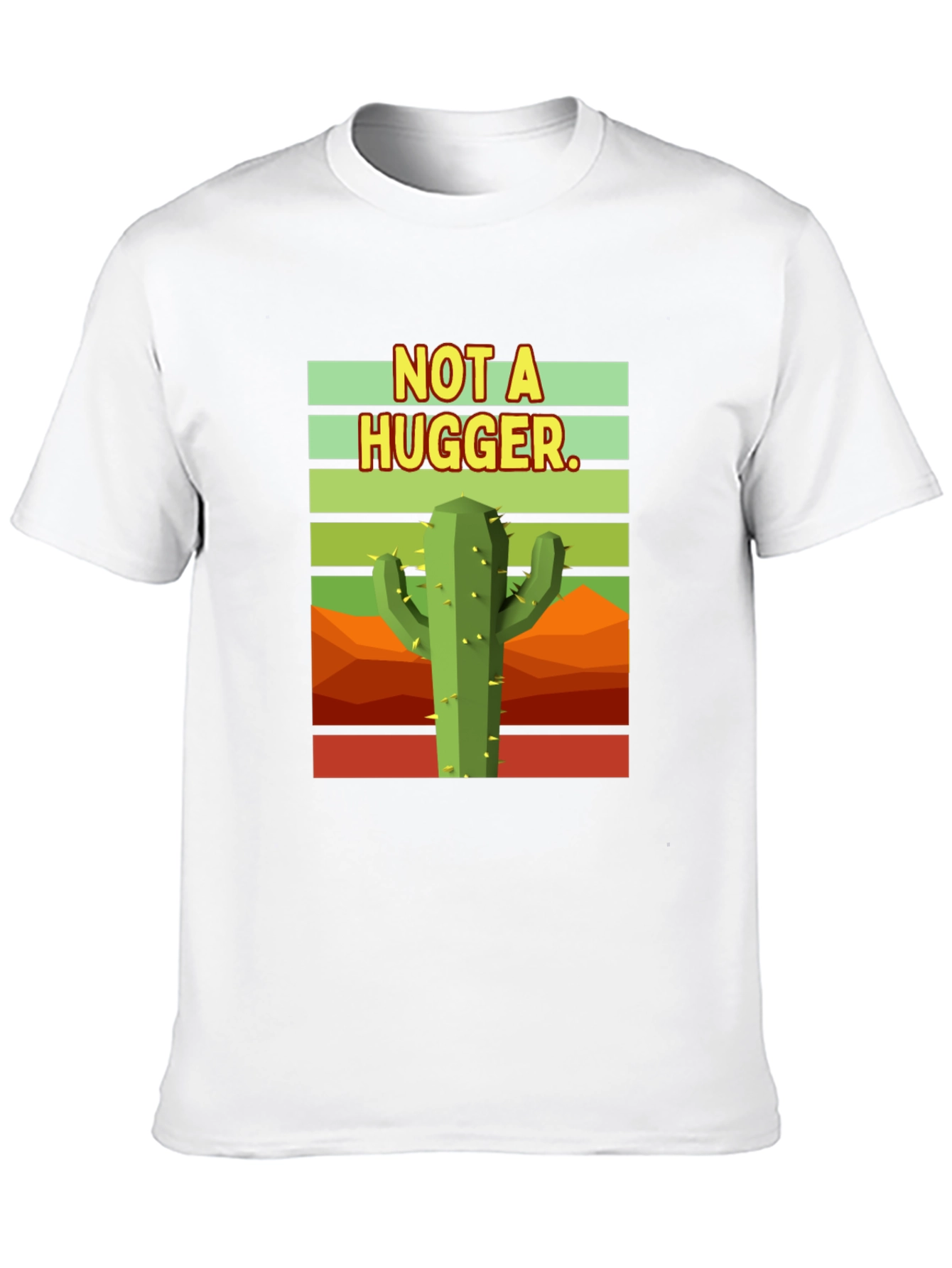 Not a Hugger Cactus Graphic T-Shirt