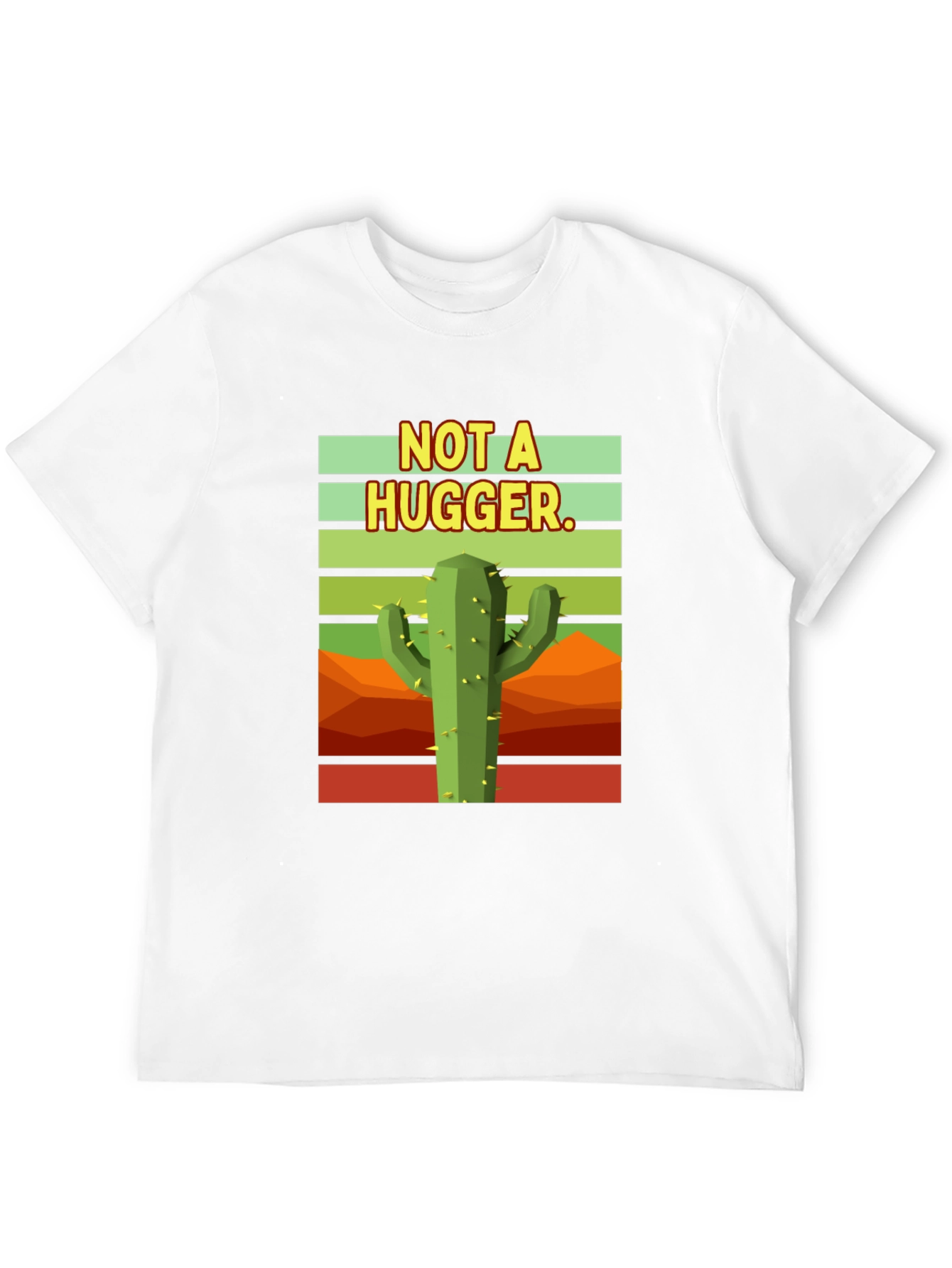 Not a Hugger Cactus Graphic T-Shirt