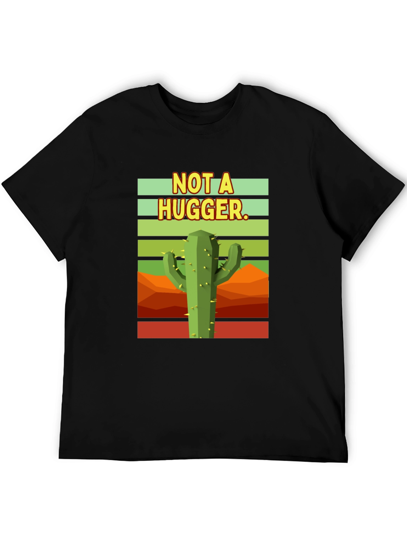 Not a Hugger Cactus Graphic T-Shirt