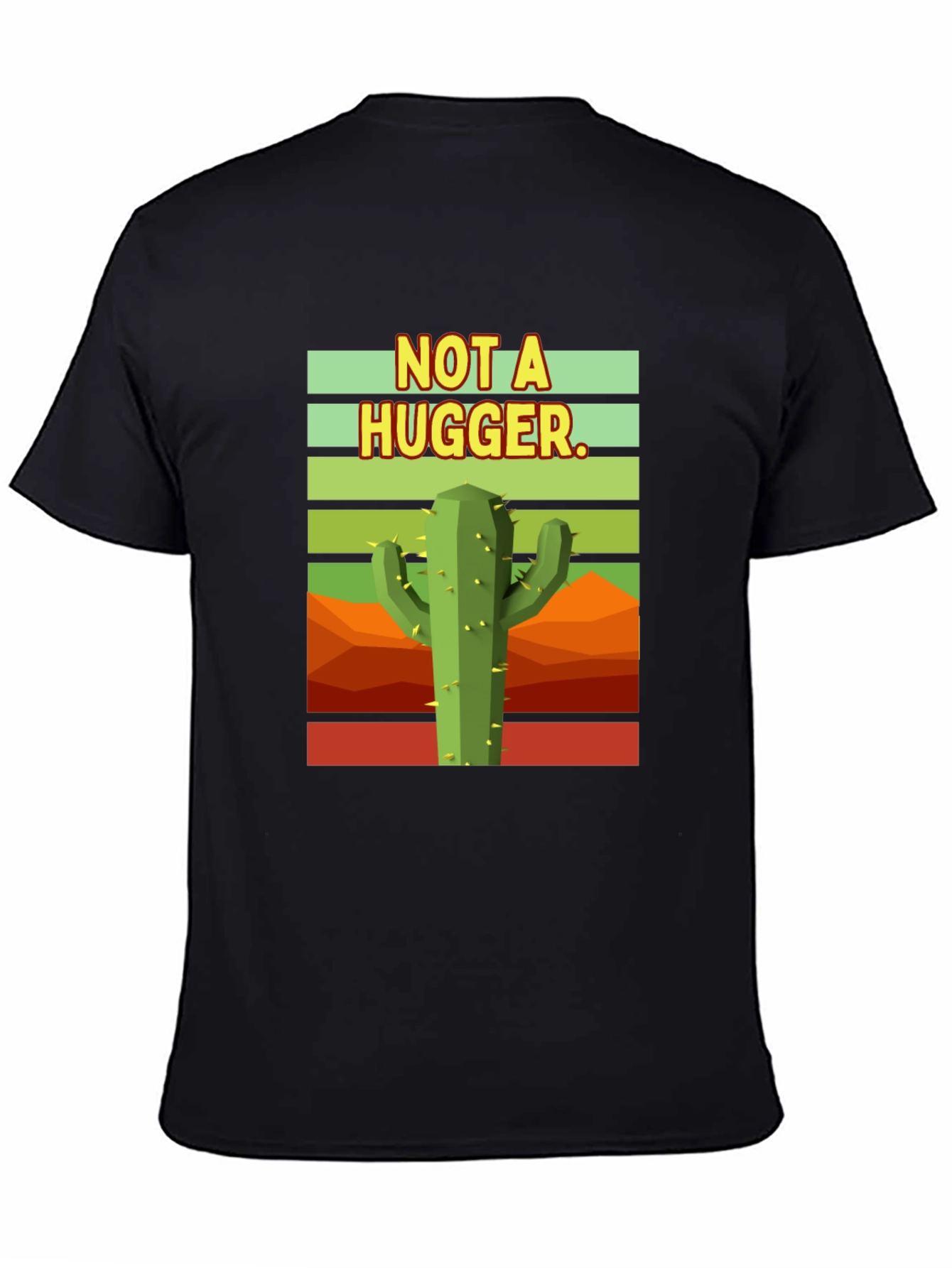 Not a Hugger Cactus Graphic T-Shirt