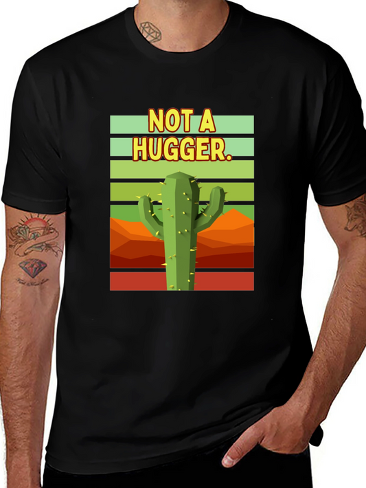 Not a Hugger Cactus Graphic T-Shirt