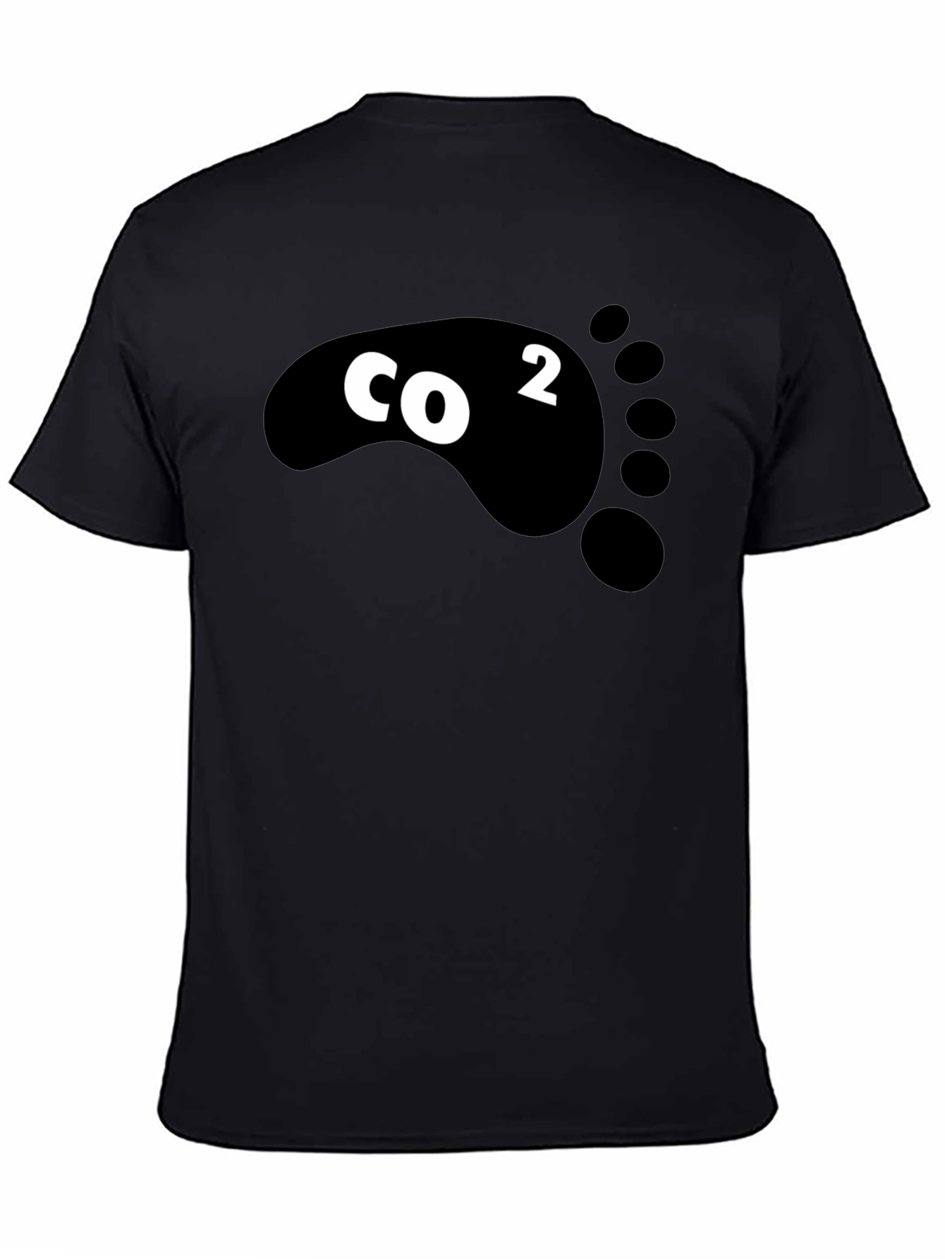 CO2 Footprint T-Shirt - Black Graphic Tee