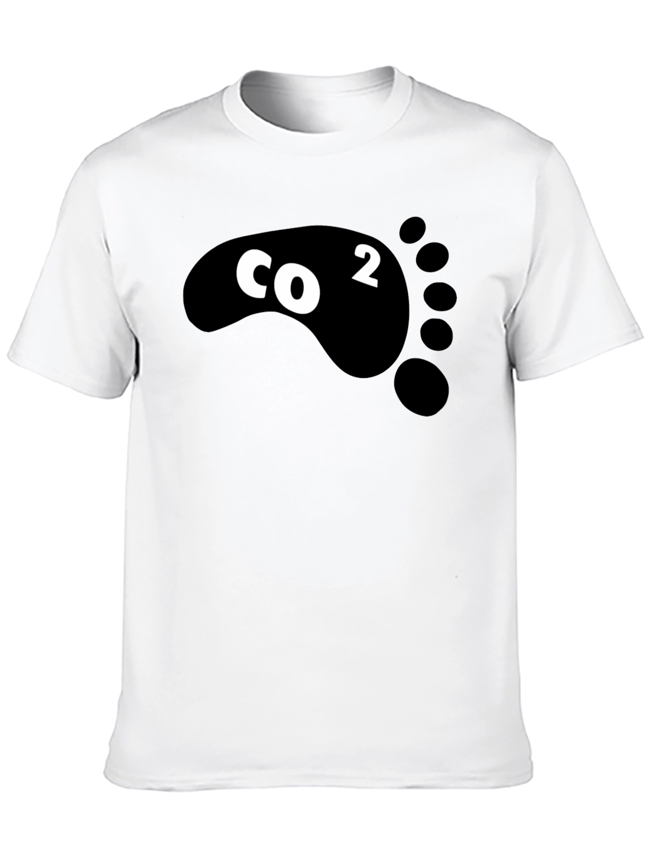 CO2 Footprint T-Shirt - Black Graphic Tee