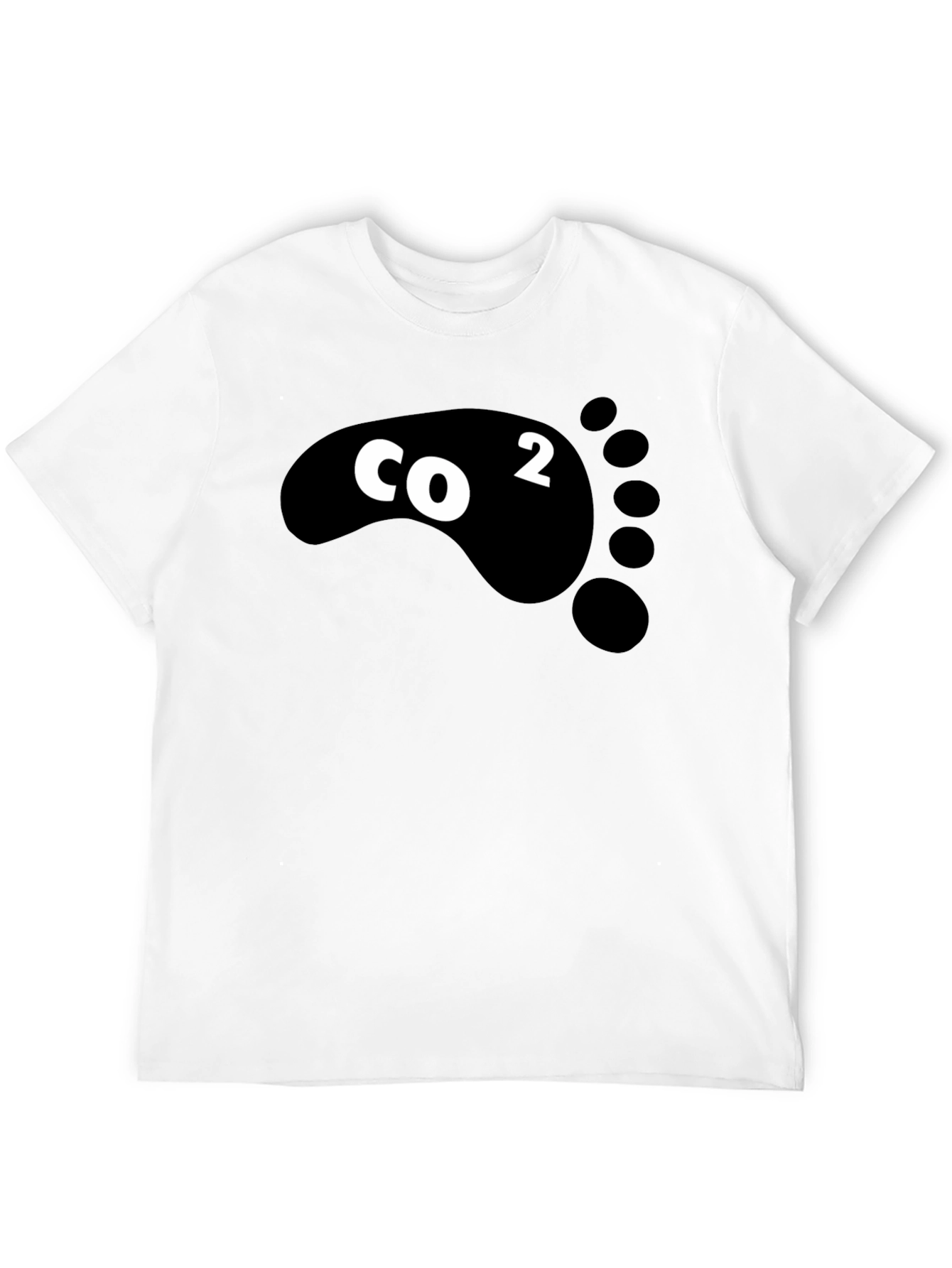 CO2 Footprint T-Shirt - Black Graphic Tee