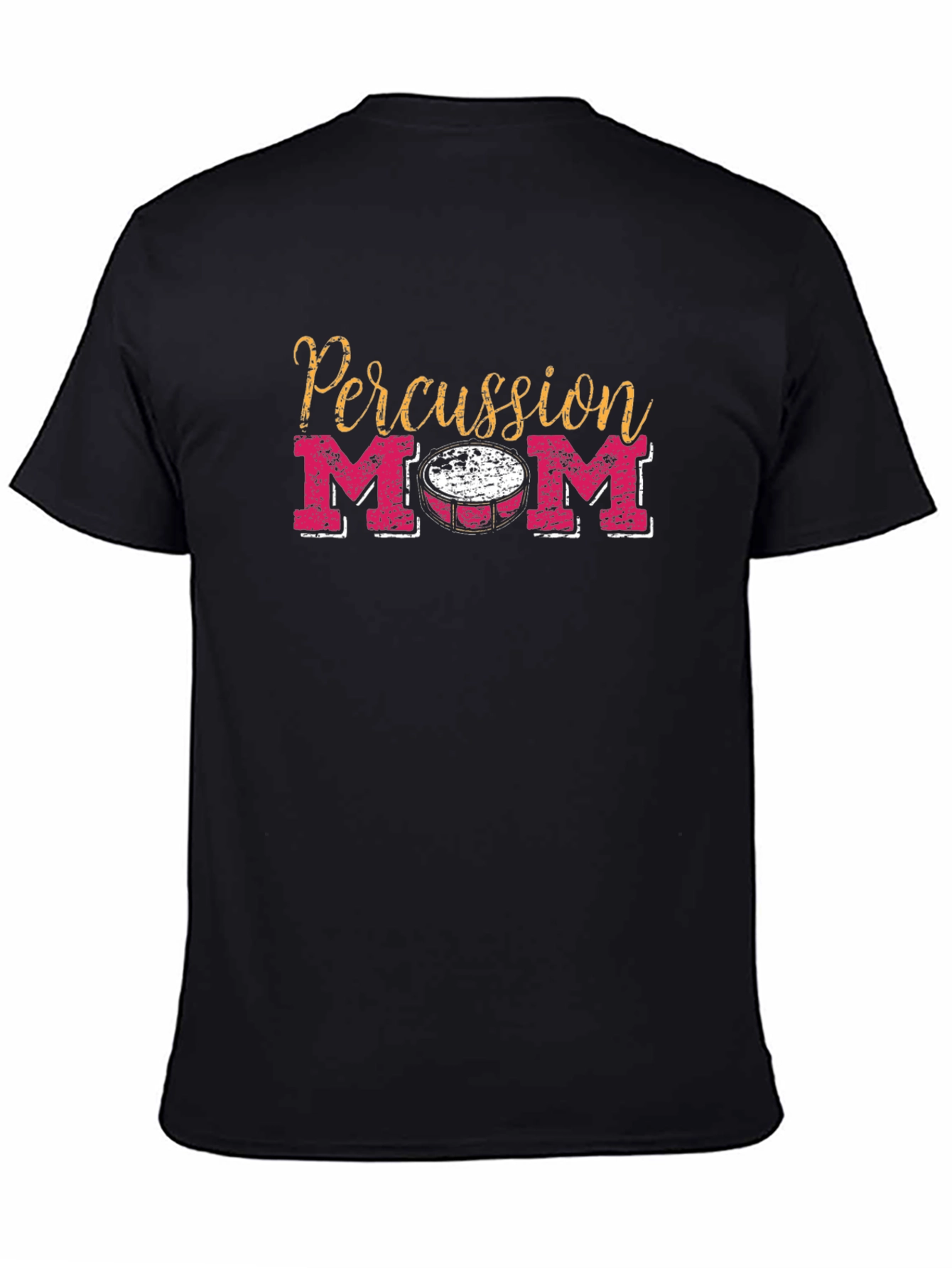 Percussion Mom T-Shirt - Black Graphic Tee
