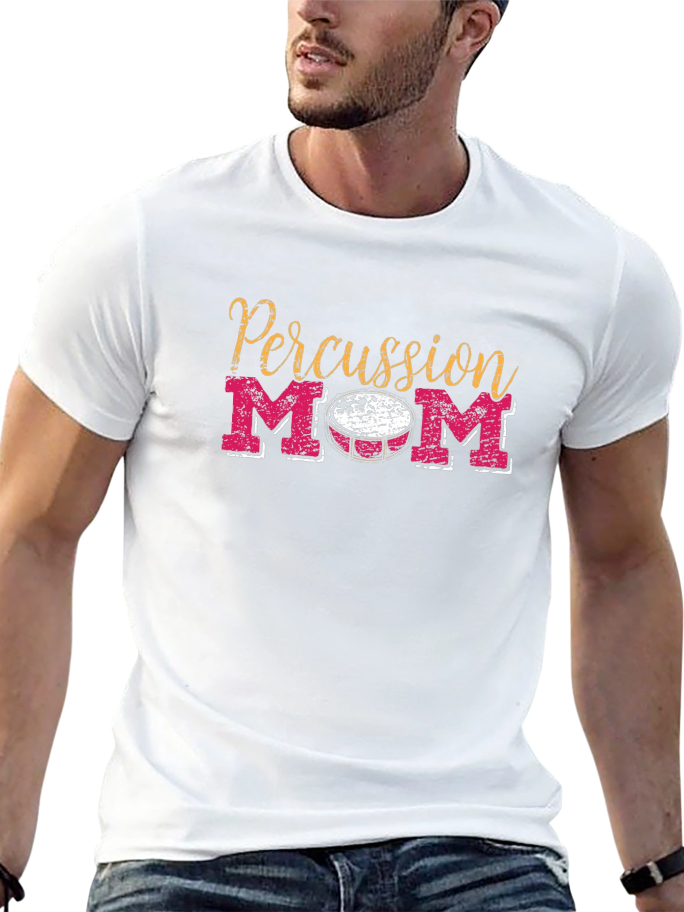Percussion Mom T-Shirt - Black Graphic Tee
