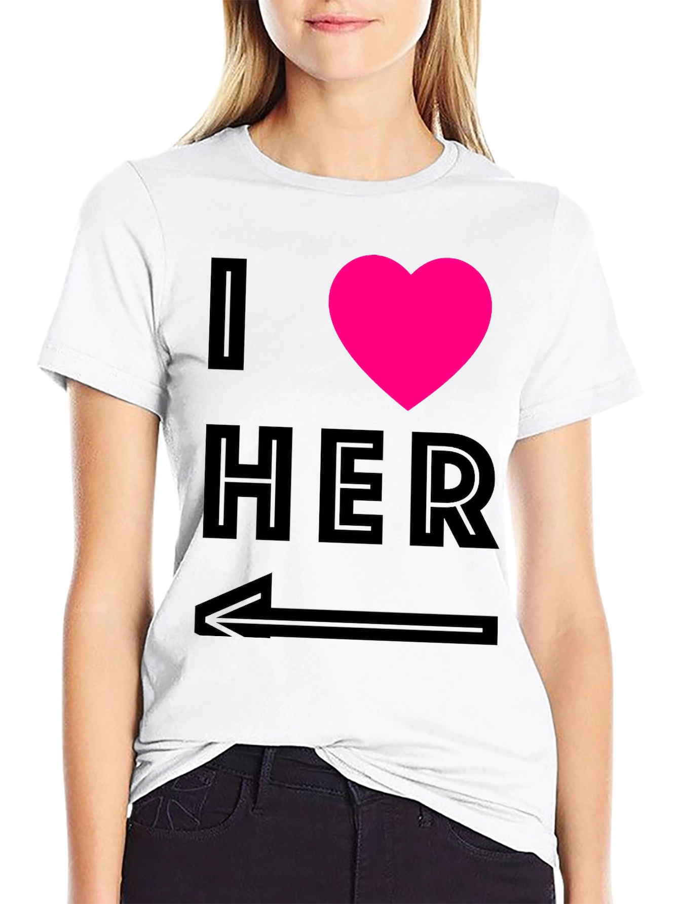 I Heart Her - Novelty Graphic T-Shirt