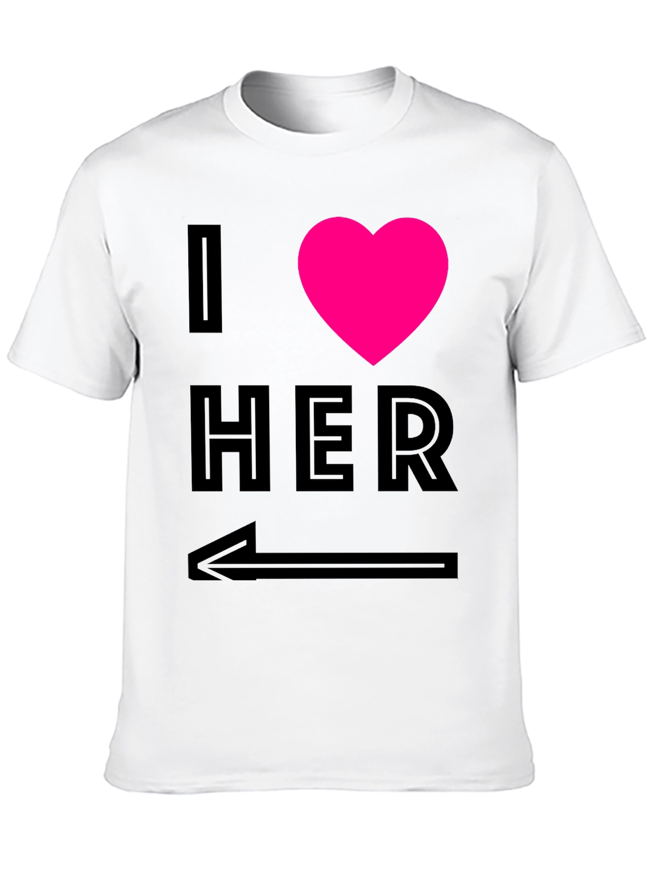 I Heart Her - Novelty Graphic T-Shirt