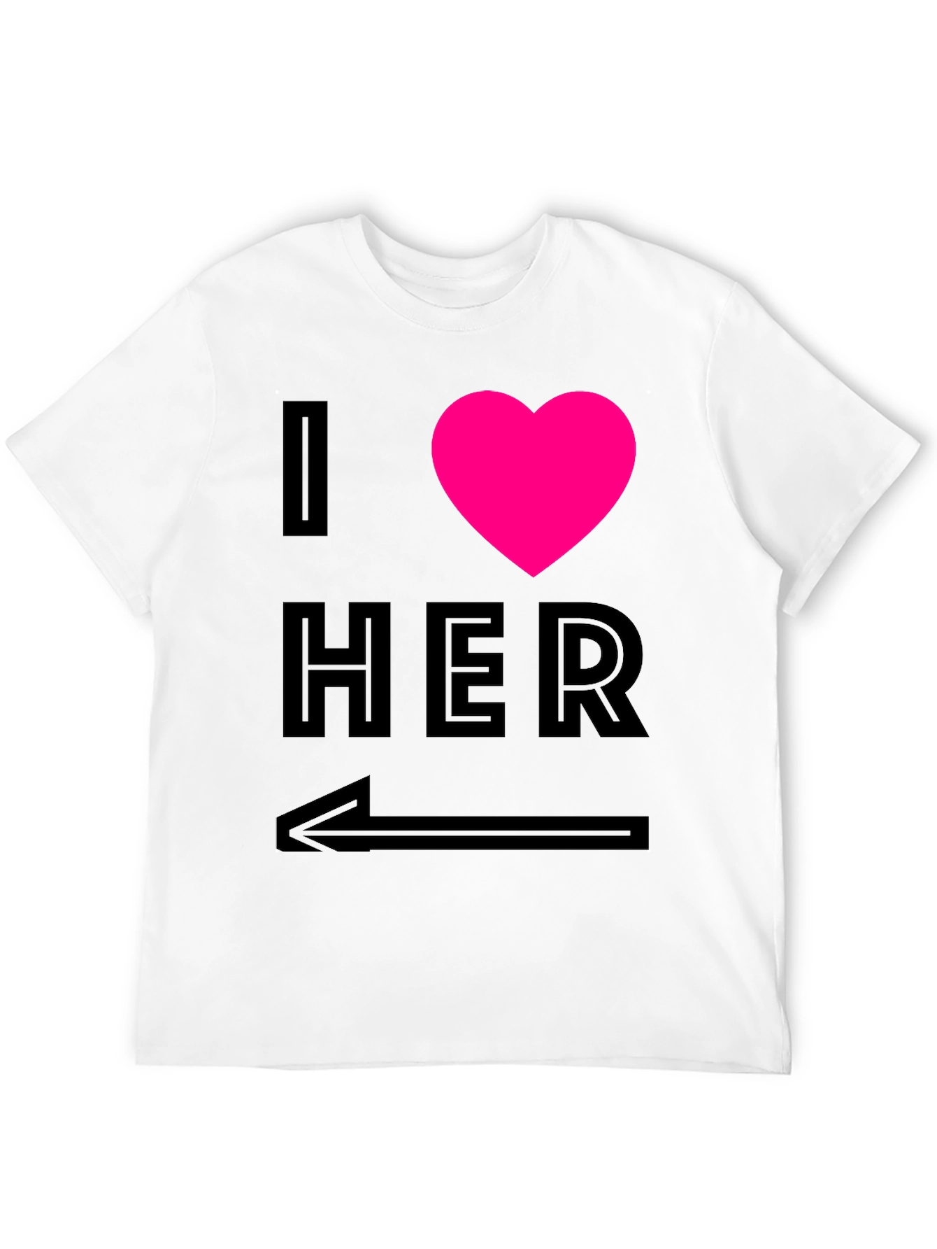 I Heart Her - Novelty Graphic T-Shirt