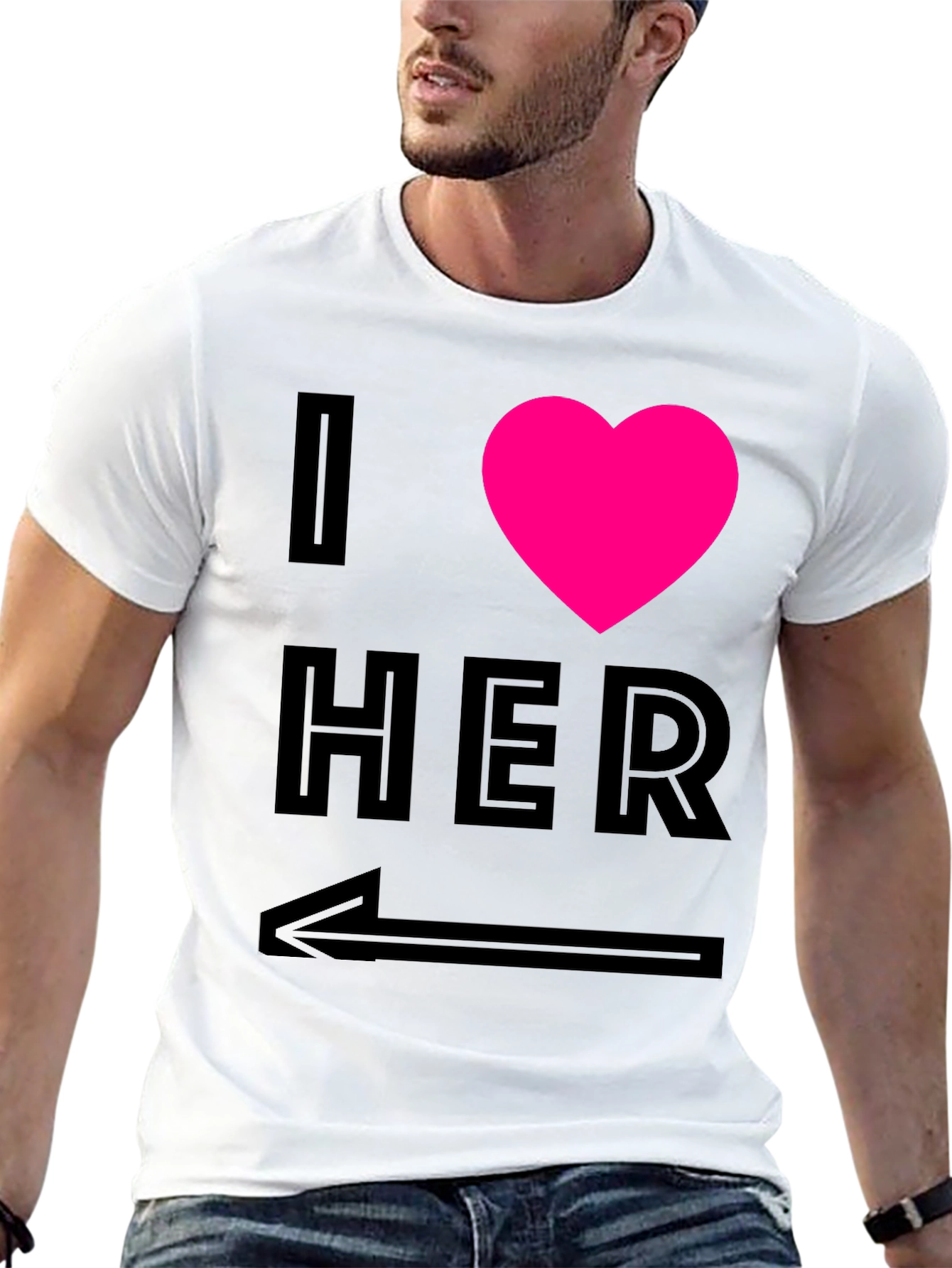 I Heart Her - Novelty Graphic T-Shirt