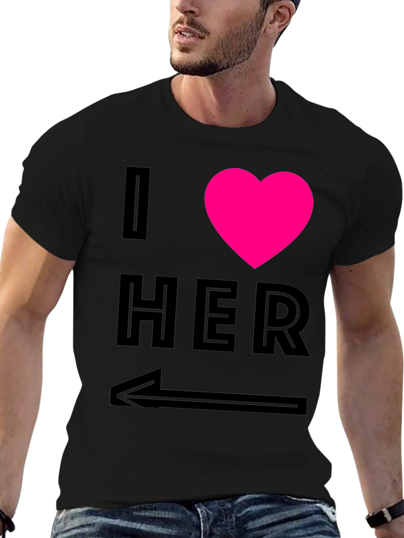 I Heart Her - Novelty Graphic T-Shirt
