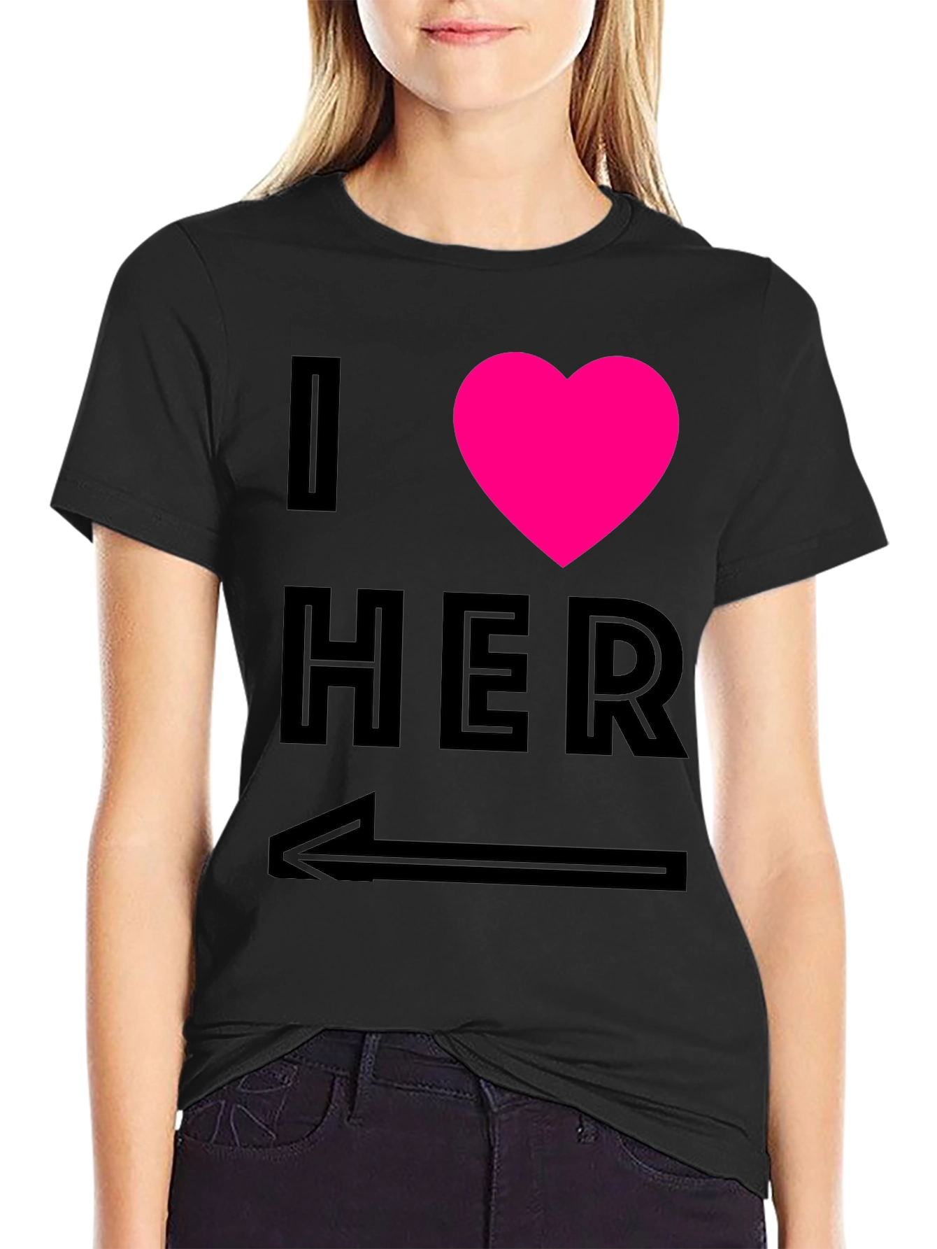 I Heart Her - Novelty Graphic T-Shirt
