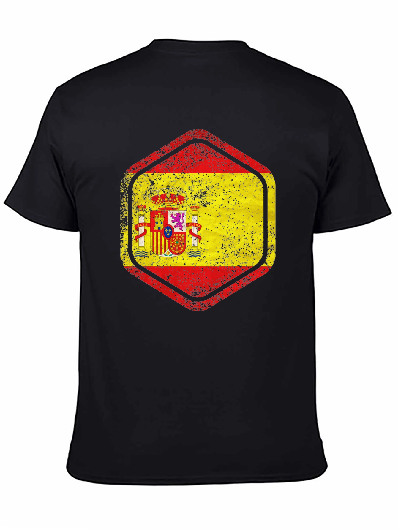 Spain Flag Distressed T-Shirt