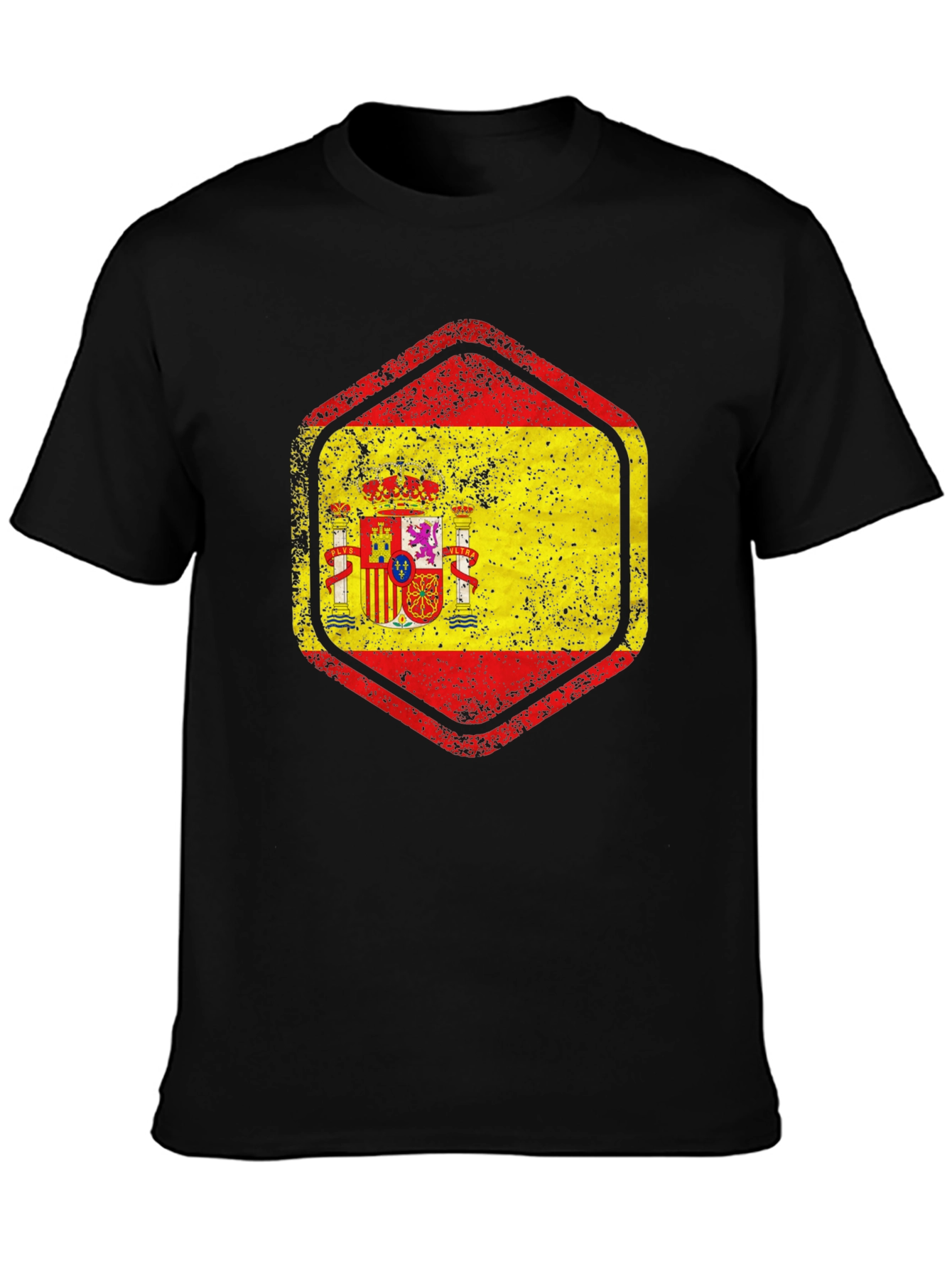 Spain Flag Distressed T-Shirt
