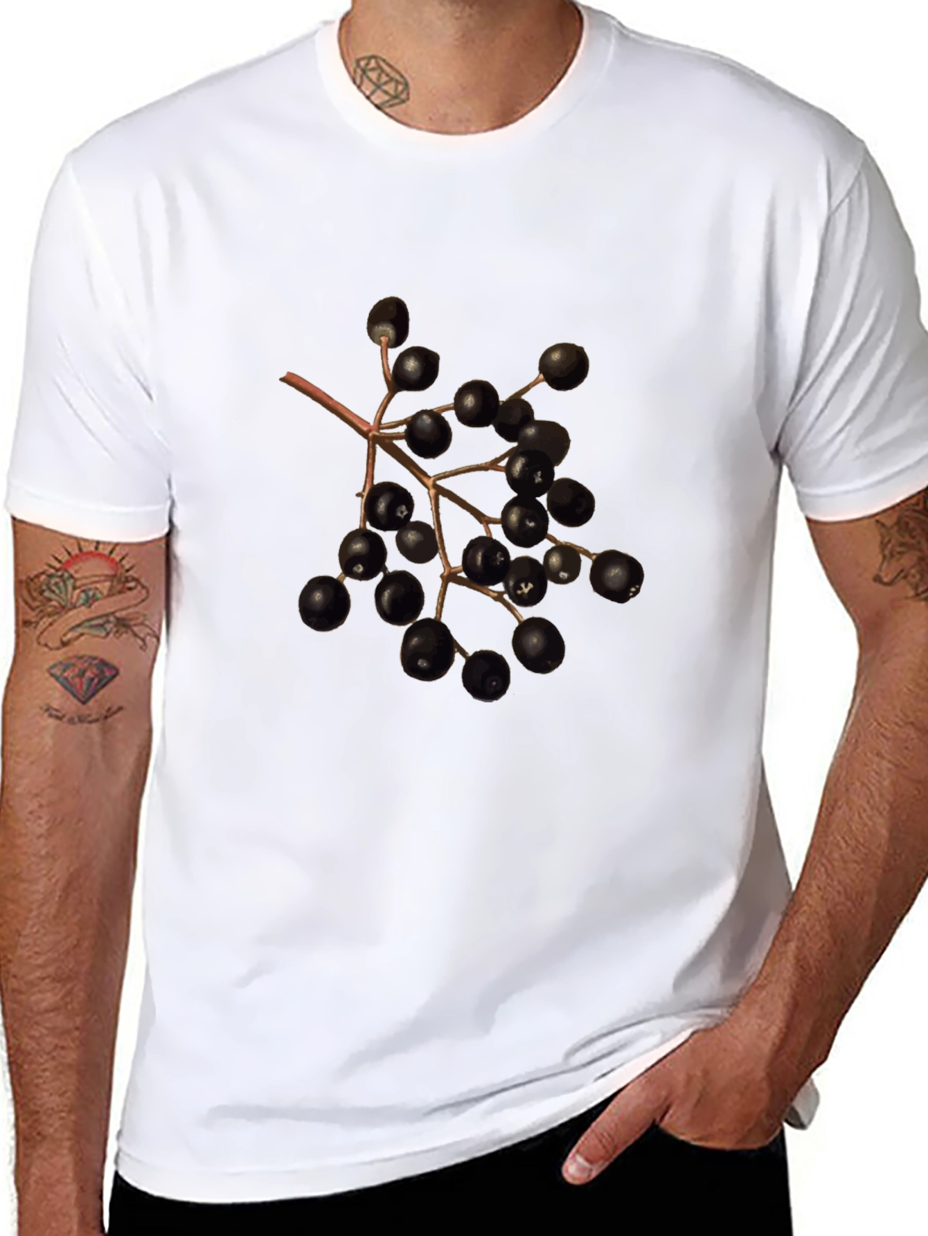 Black Berry Branch Graphic Tee